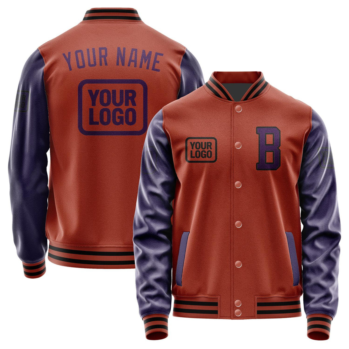 Custom Coral Red Purple Jacket JA161607161717070717