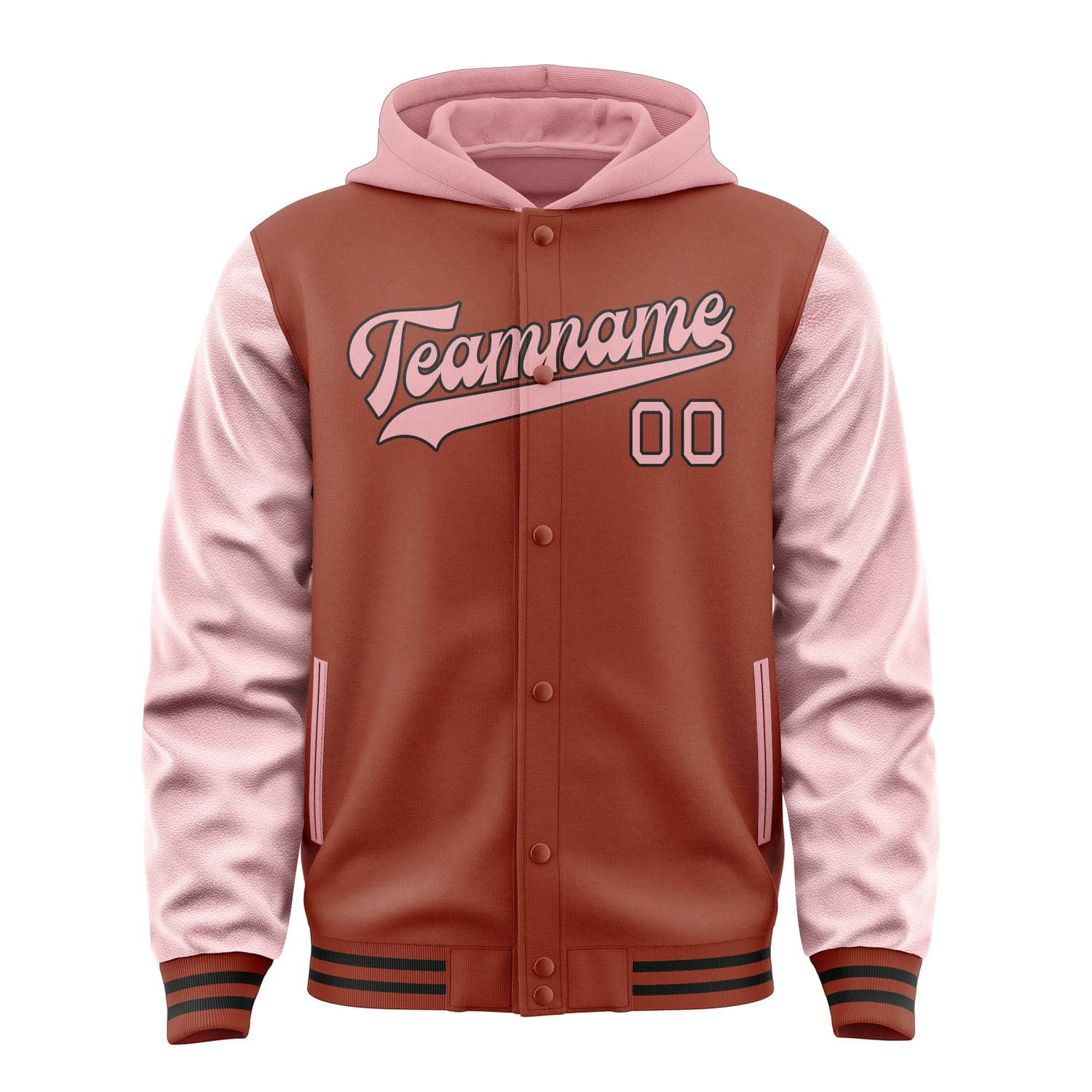 Custom Coral Red Light Pink Jacket