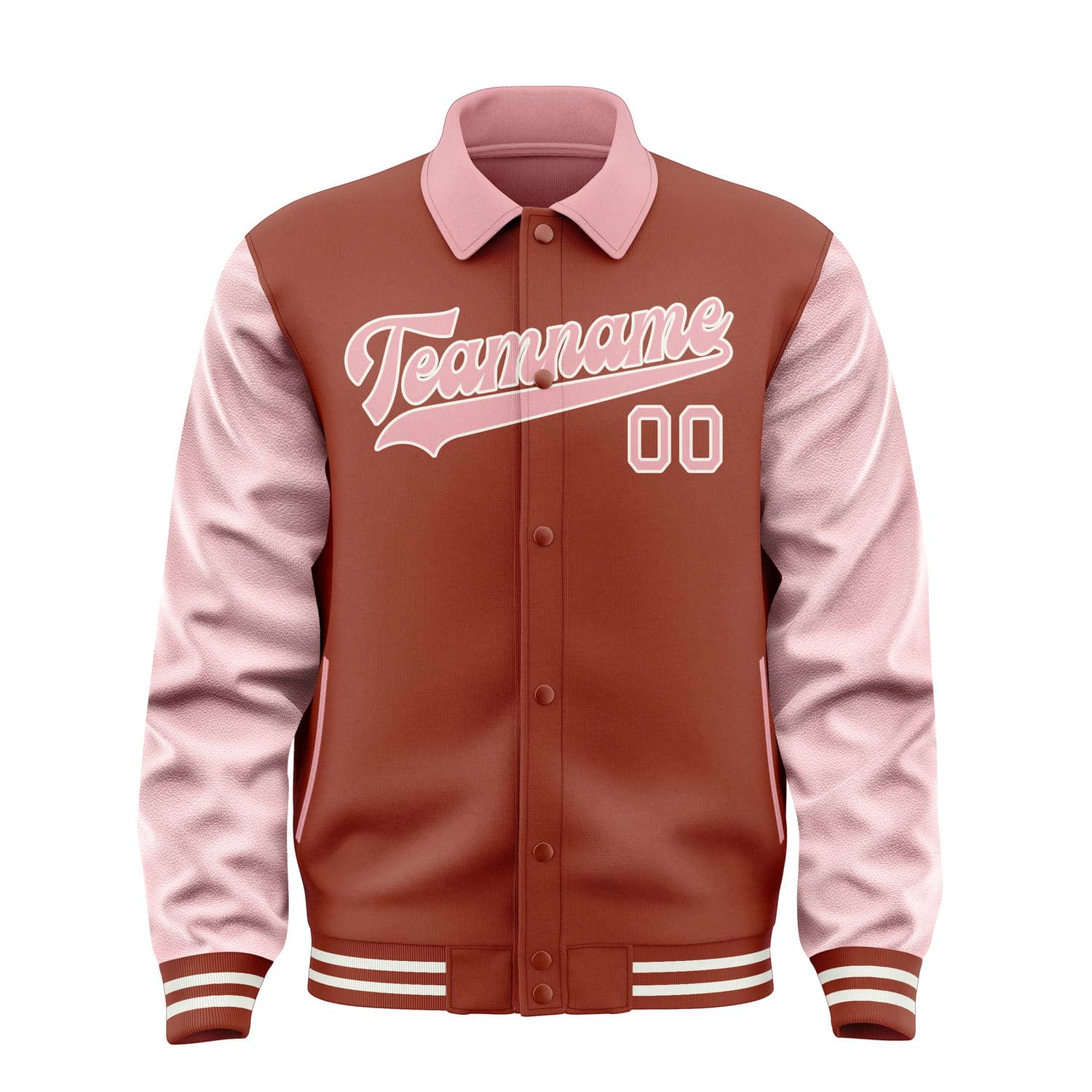 Custom Coral Red Light Pink Jacket