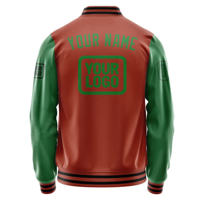 Custom Coral Red Emerald Green Jacket JA161624161717242417