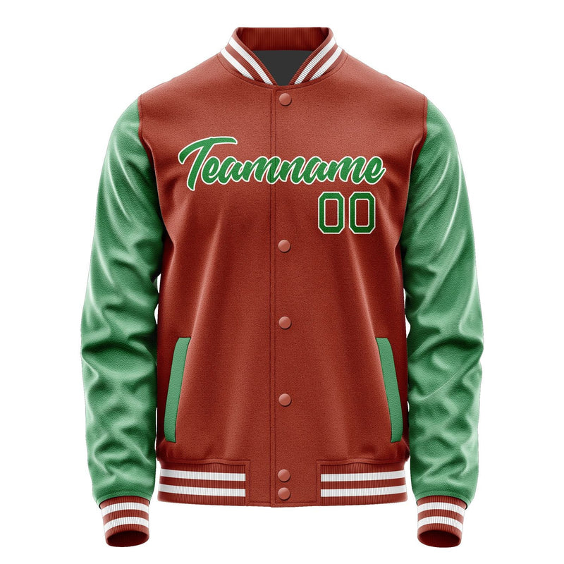 Custom Coral Red Emerald Green Jacket JA1616241618B21824