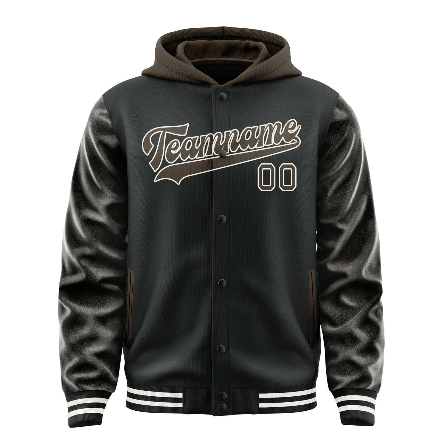Custom Black Brown Jacket