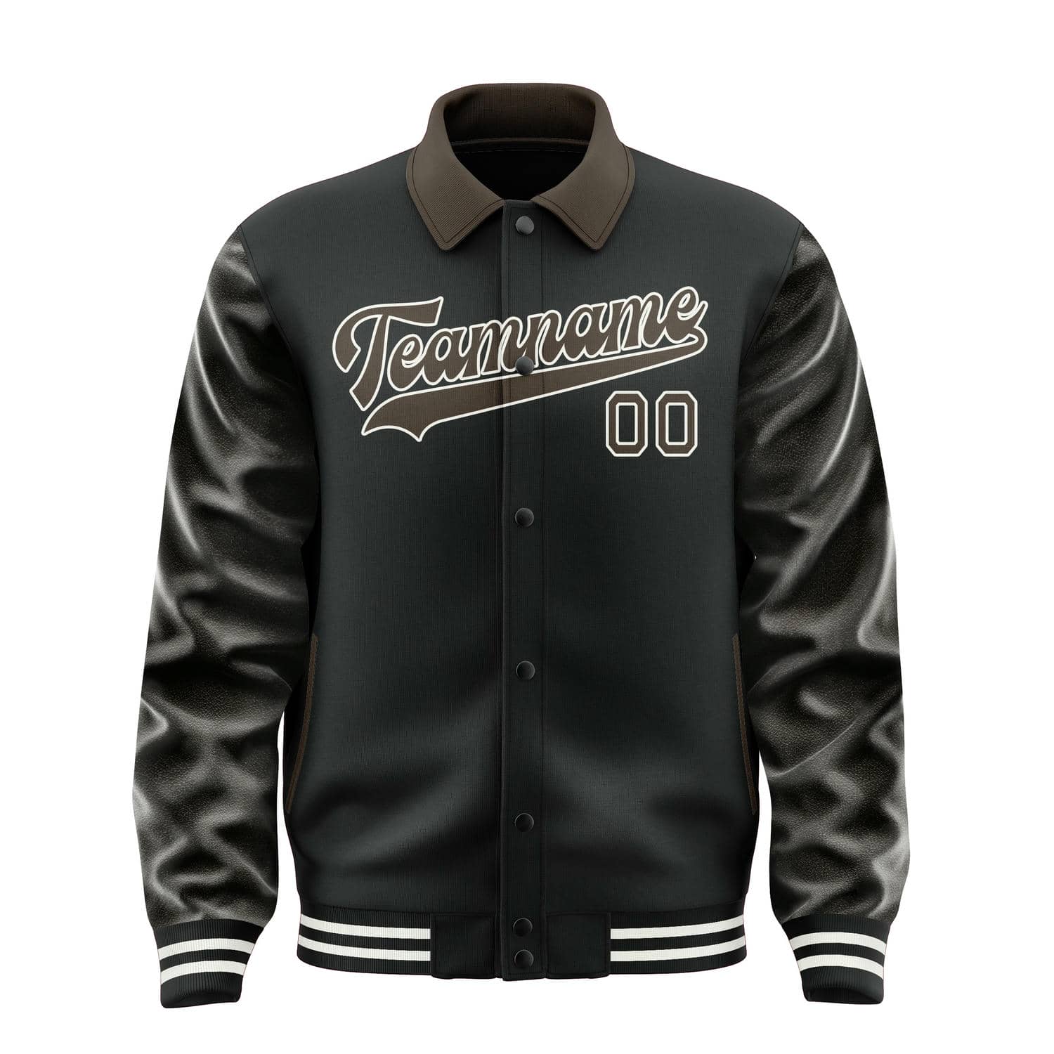 Custom Black Brown Jacket