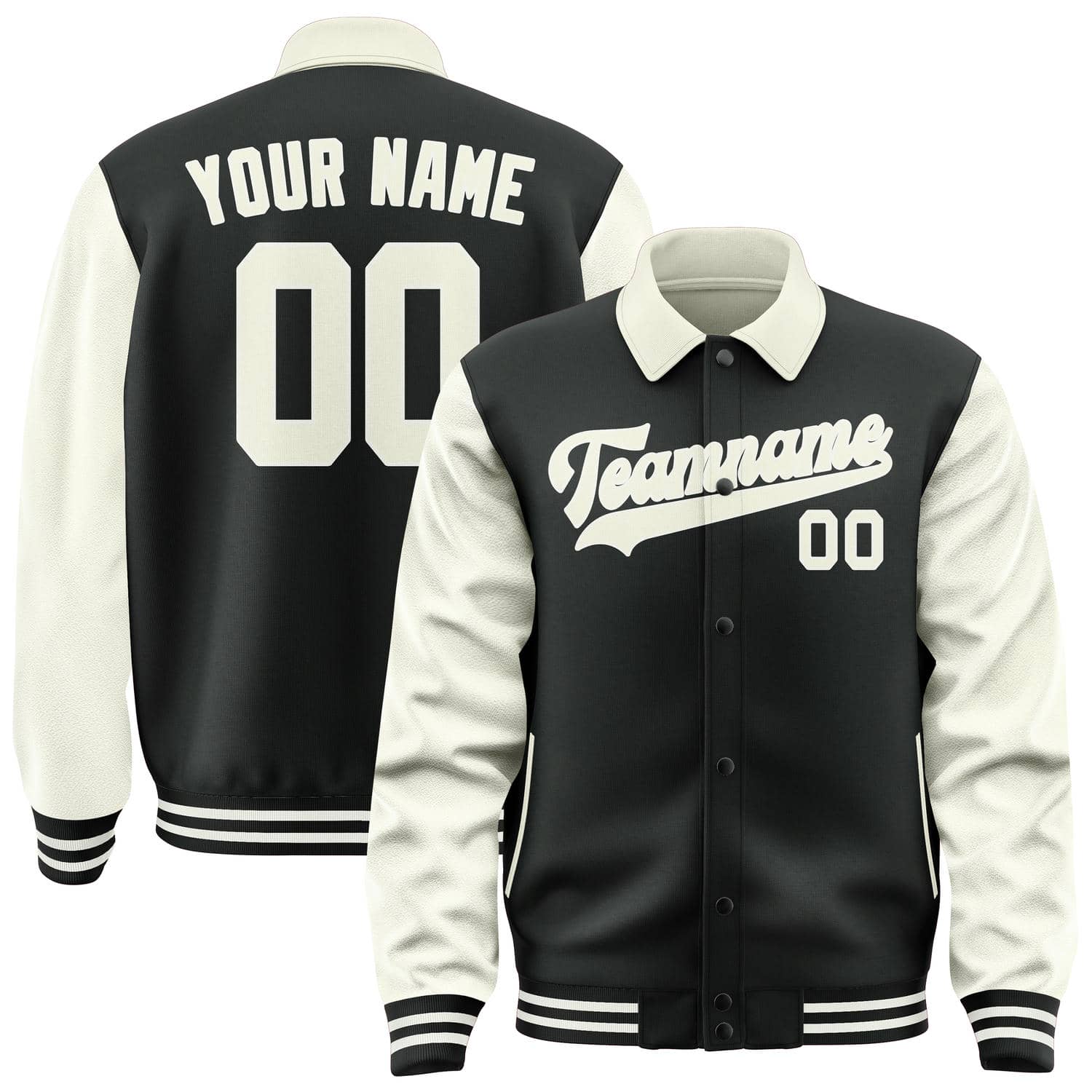 Custom Black Cream Jacket