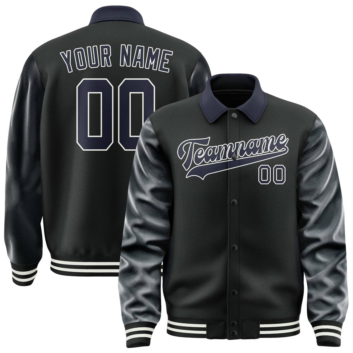 Custom Black Navy Jacket