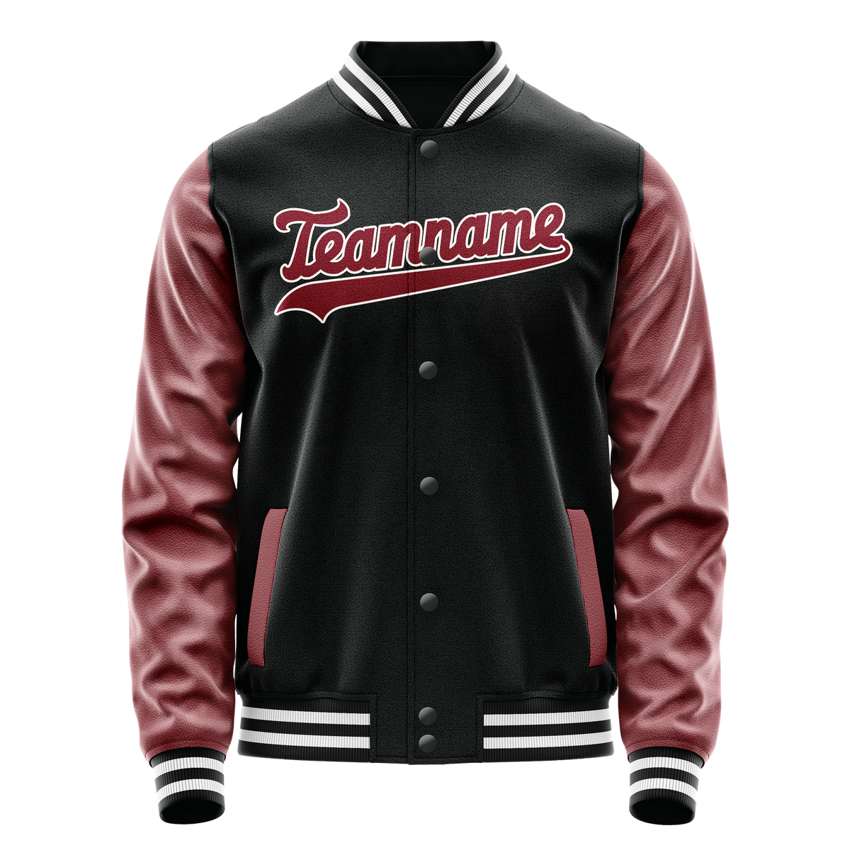 Custom Black Texas-Orange Solid Color Varsity Letterman Jacket JA02240617XF012