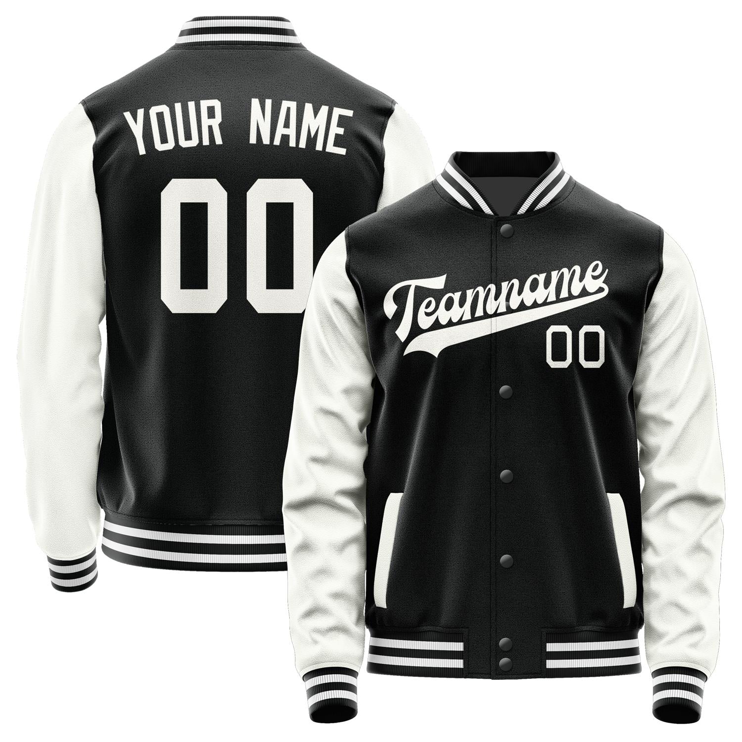 Custom Black White Jacket JA1717181718B31818