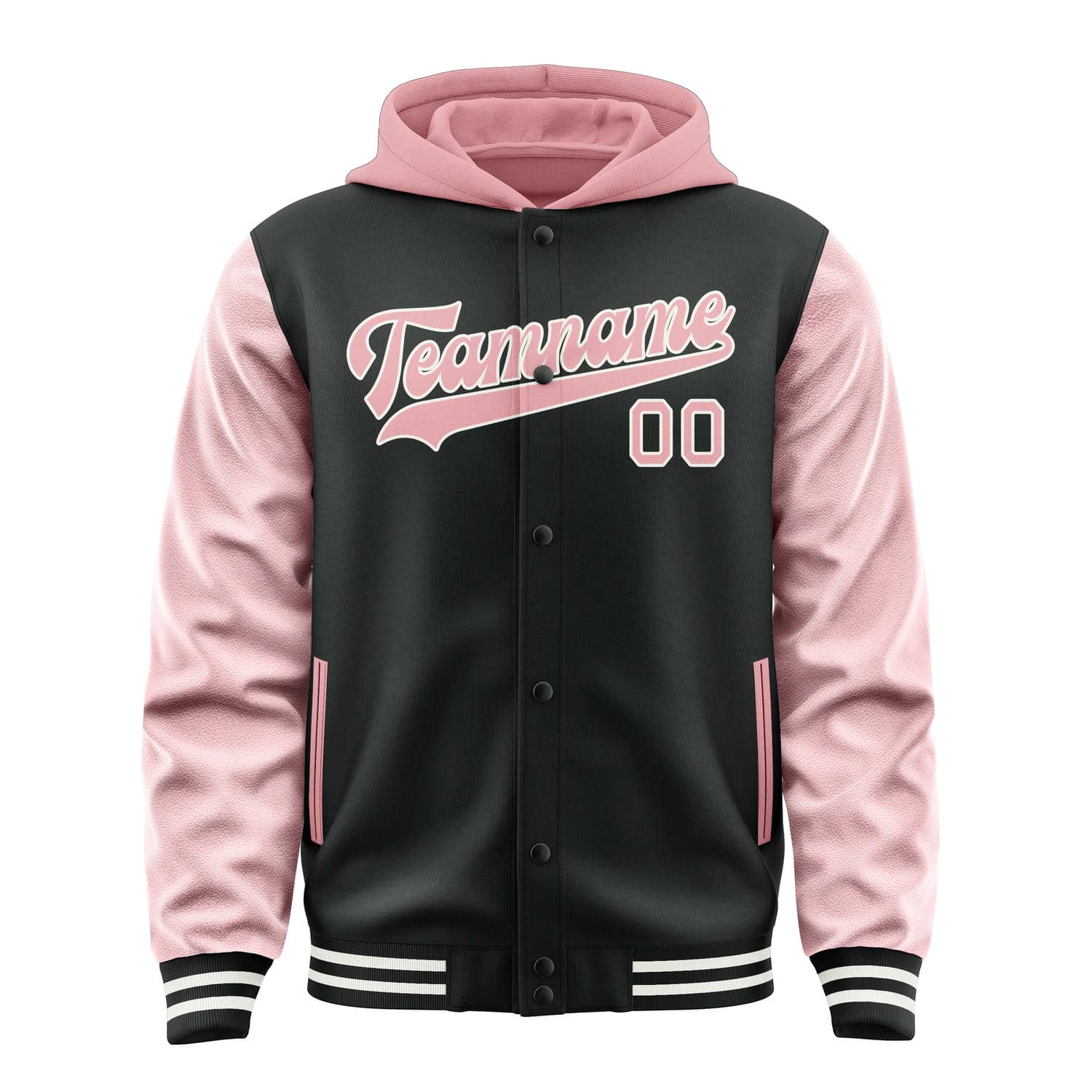 Custom Black Light Pink Jacket