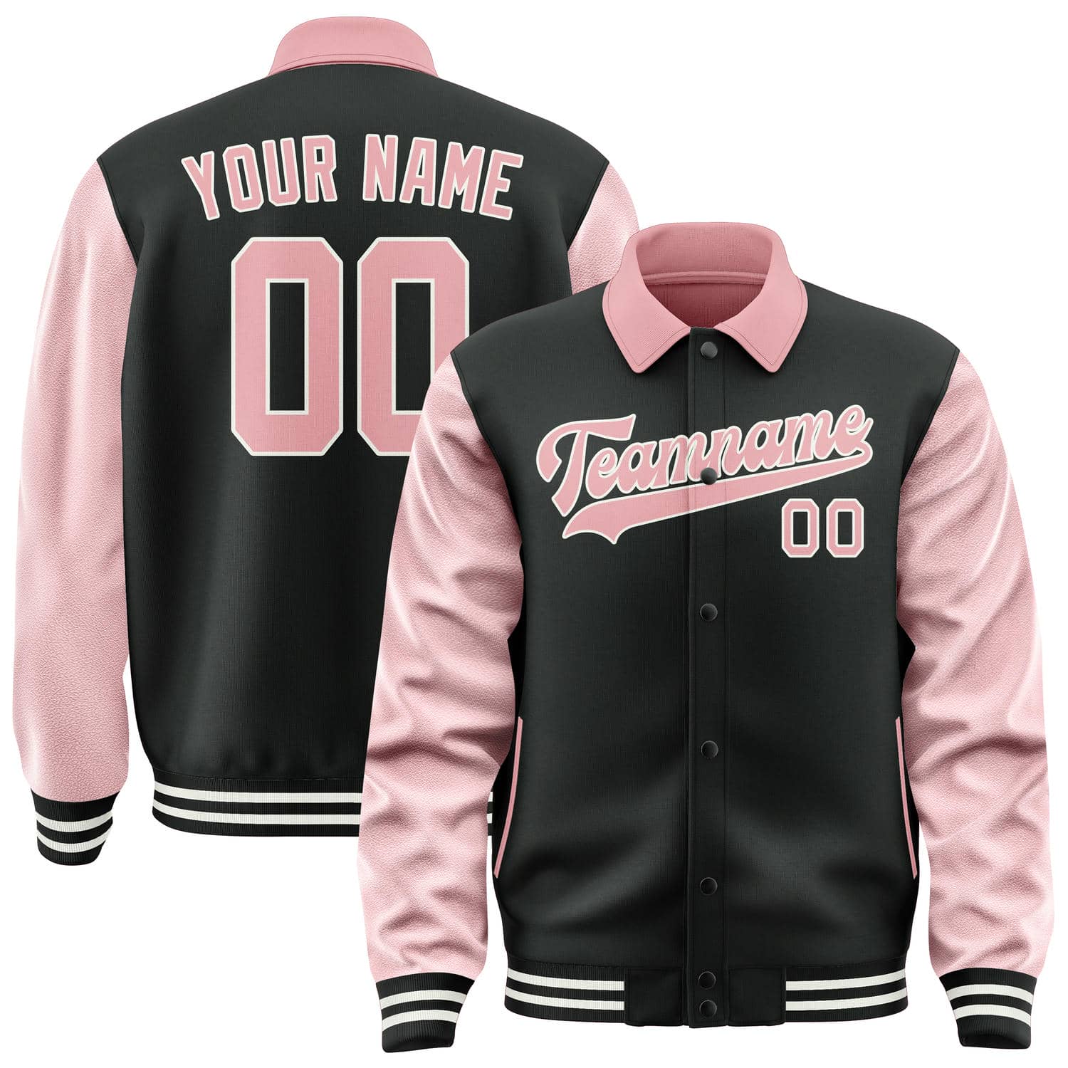 Custom Black Light Pink Jacket