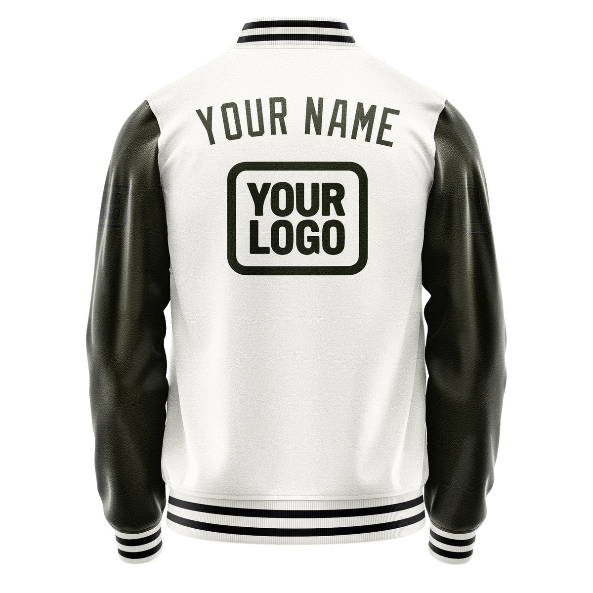 Custom White Olive Jacket JA181802181717020217