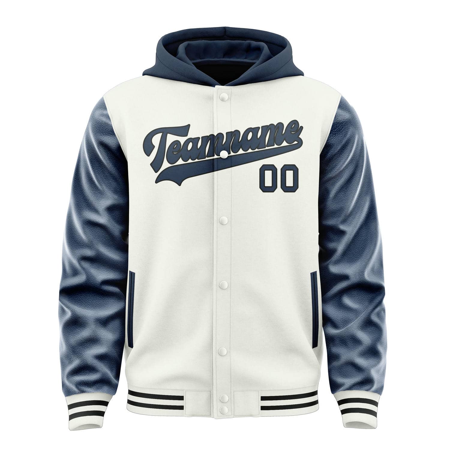 Custom White Blue Jacket