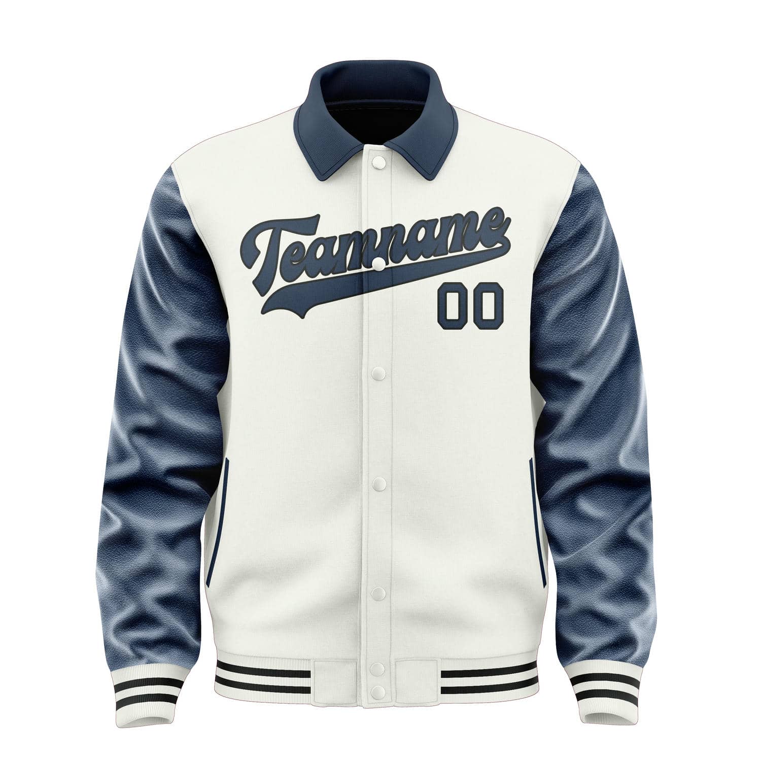 Custom White Blue Jacket