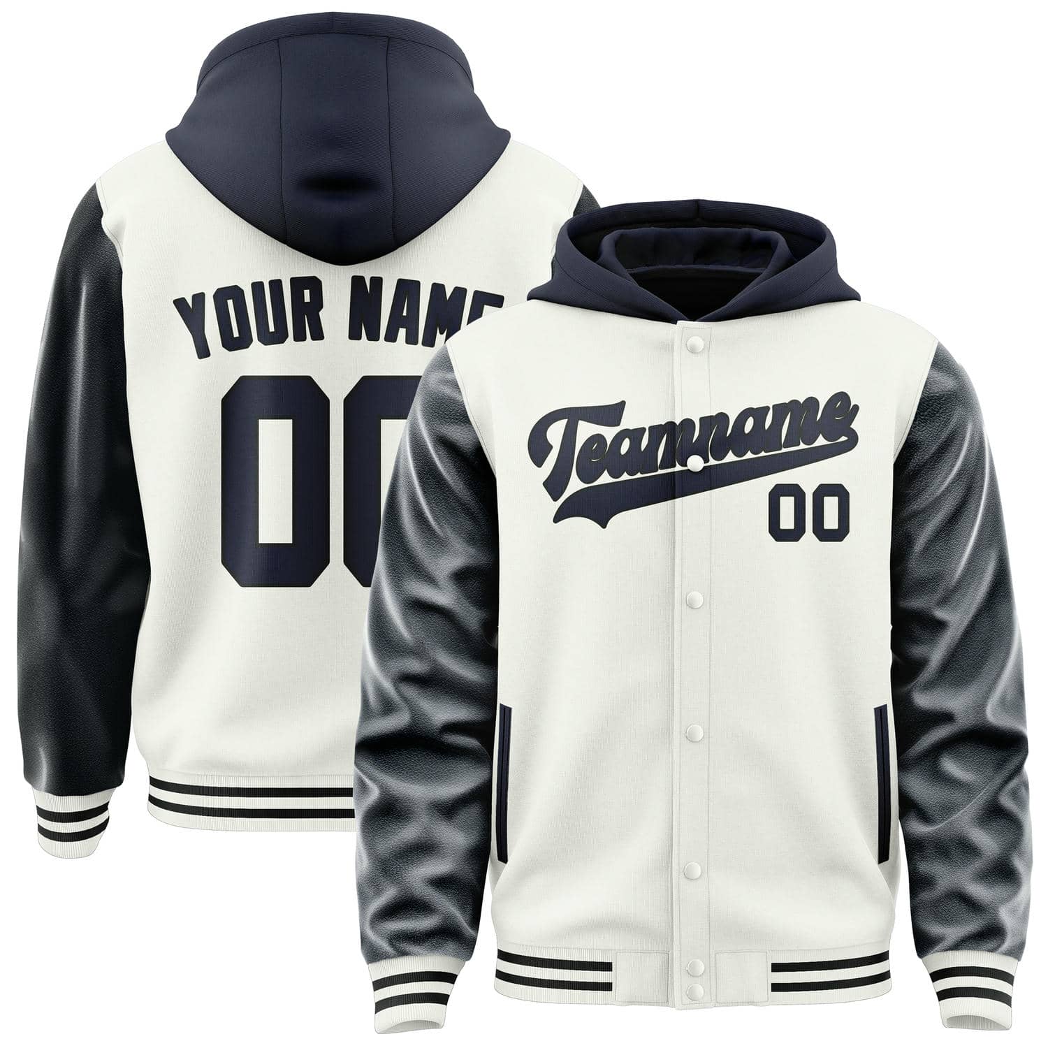 Custom White Navy Jacket