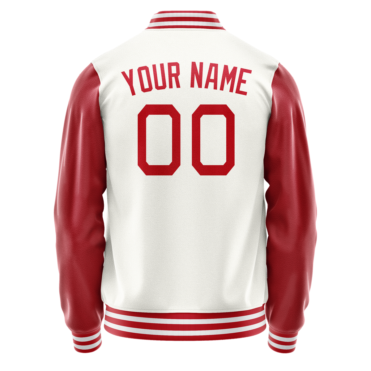 Custom White Texas-Orange Solid Color Varsity Letterman Jacket JA02240617LH470