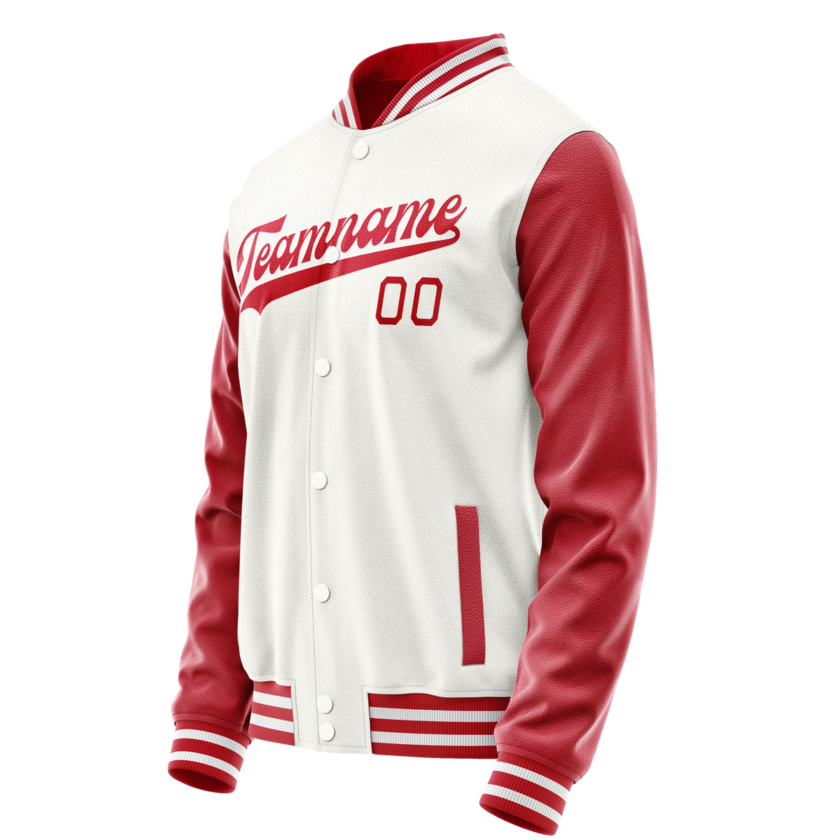 Custom White Texas-Orange Solid Color Varsity Letterman Jacket JA02240617LH470