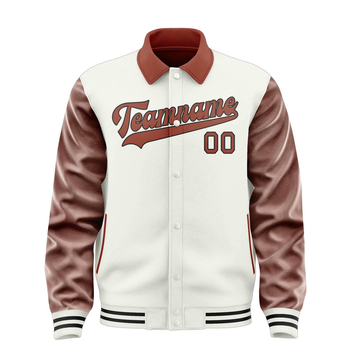 Custom White Coral Red Jacket