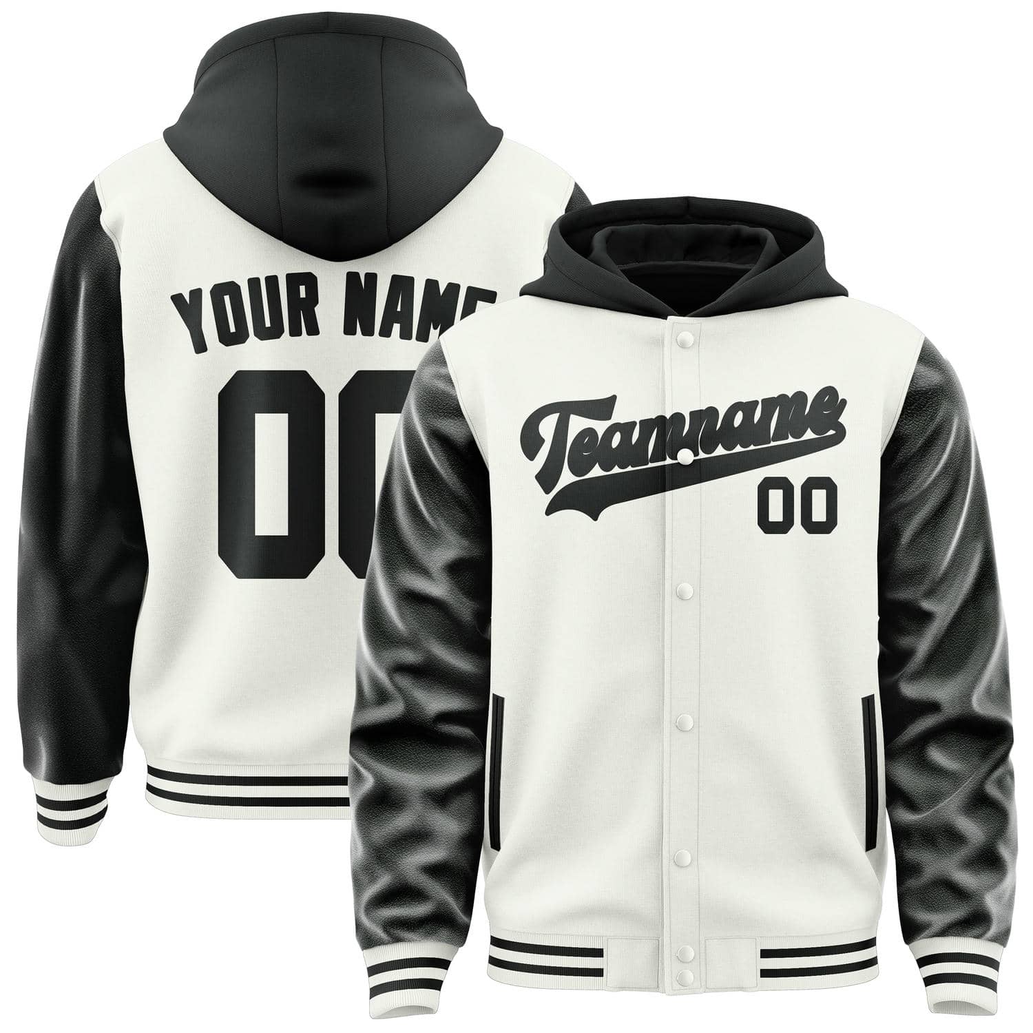 Custom White Black Jacket