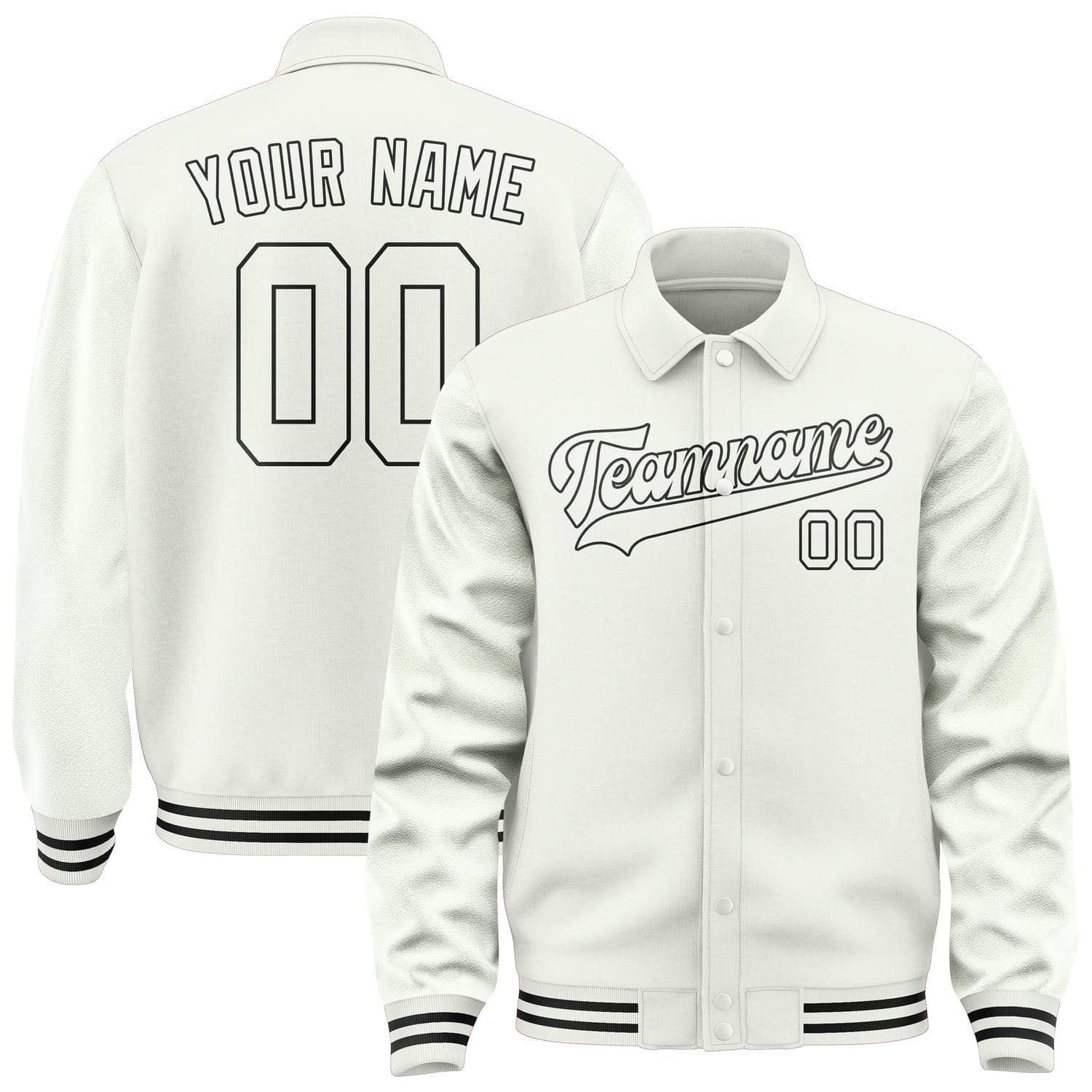 Custom White White Jacket