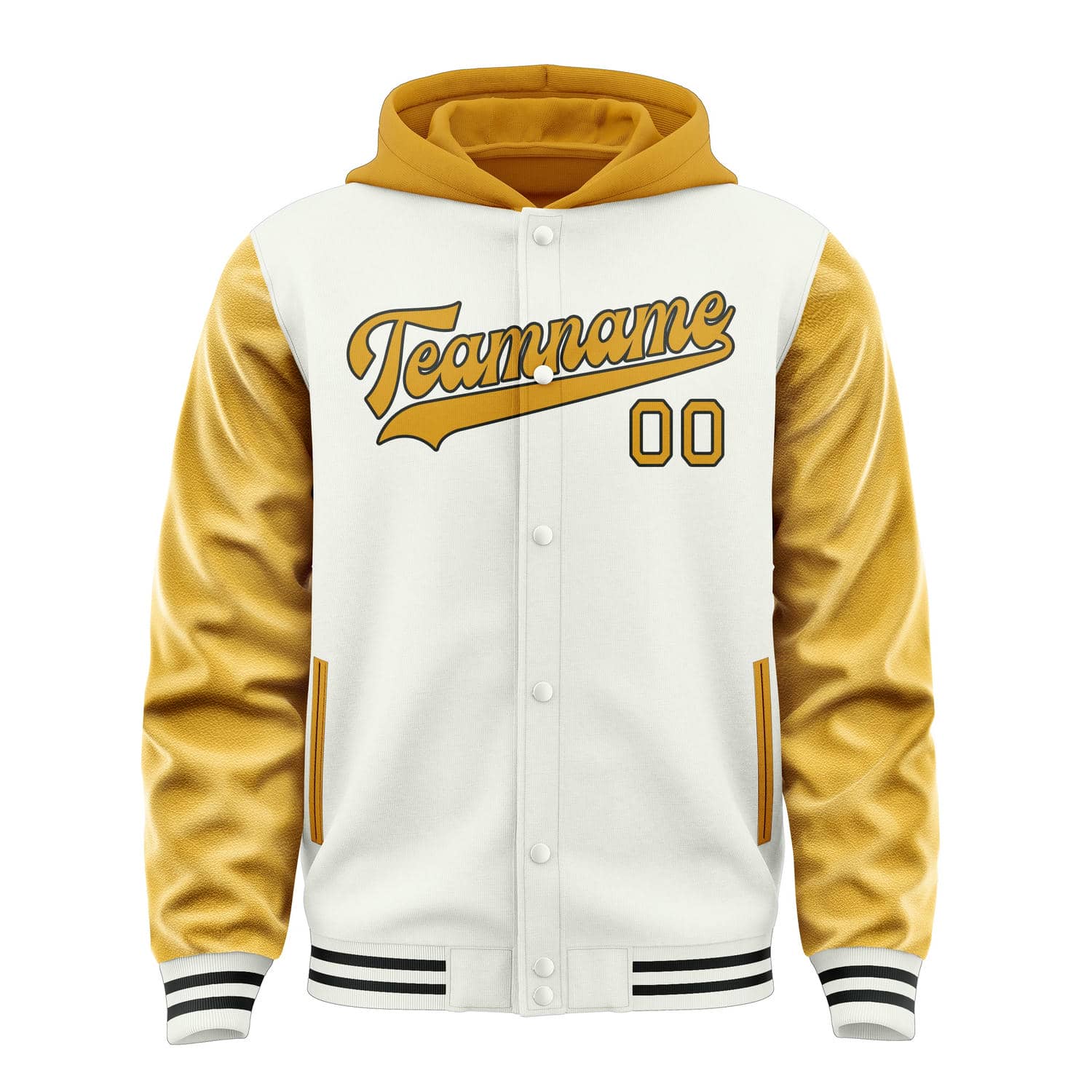 Custom White Yellow Jacket