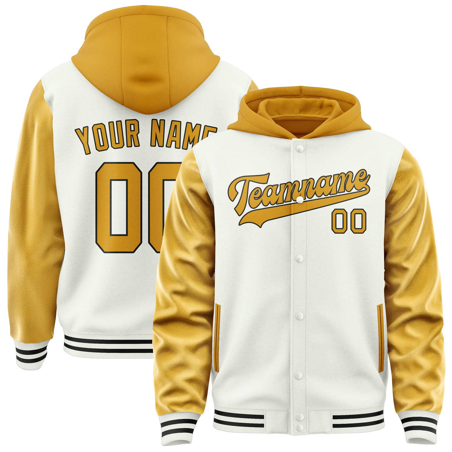 Custom White Yellow Jacket