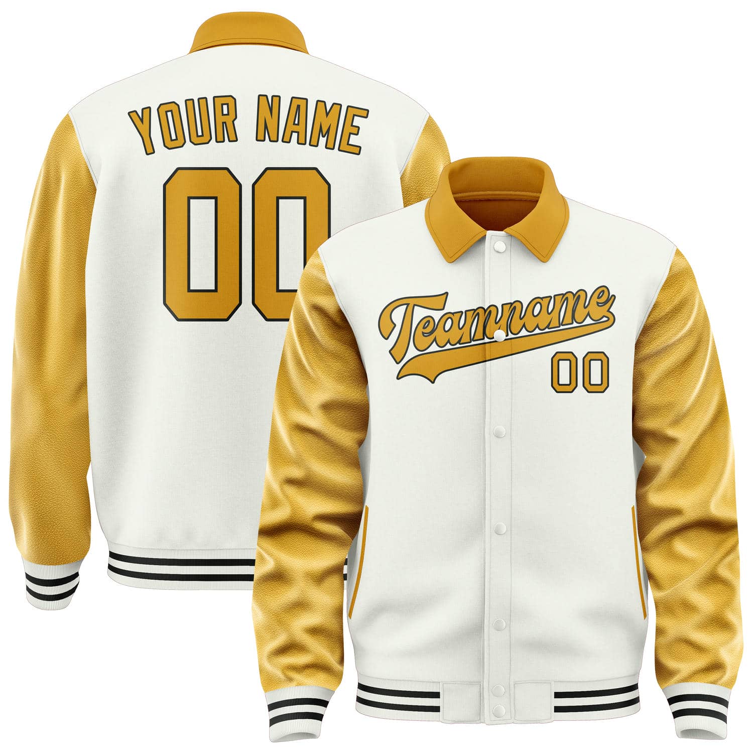 Custom White Yellow Jacket