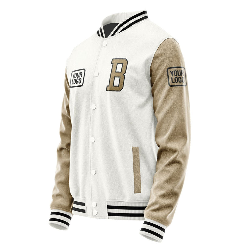 Custom White Light Khaki Jacket JA181825181717252517