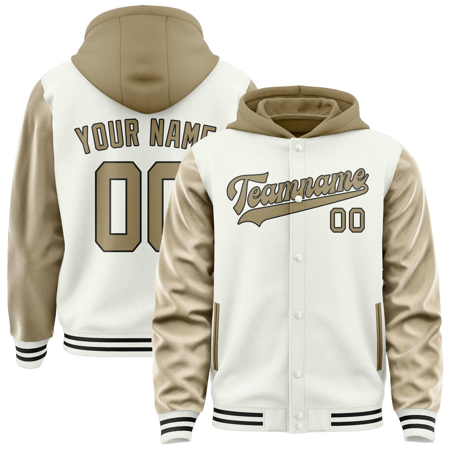 Custom White Light Khaki Jacket