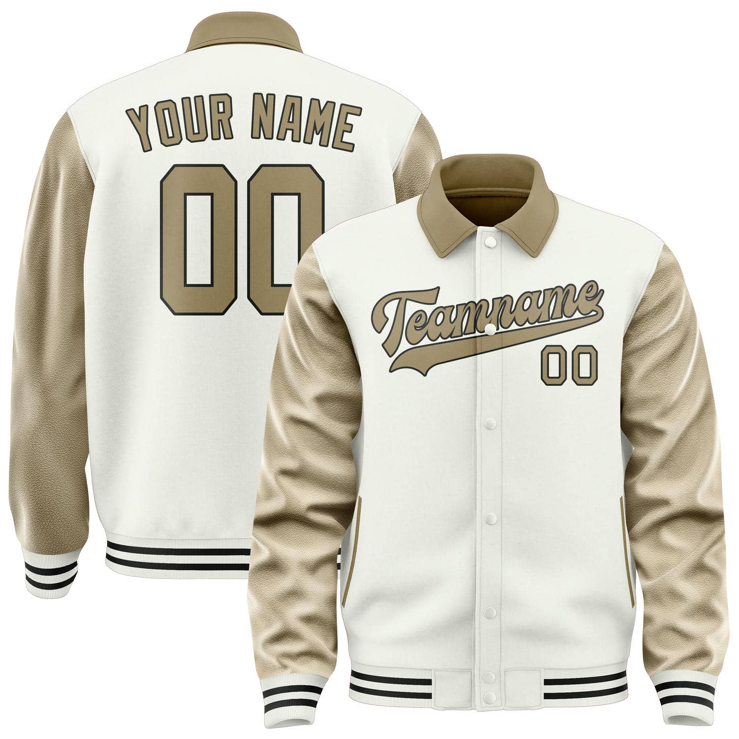 Custom White Light Khaki Jacket