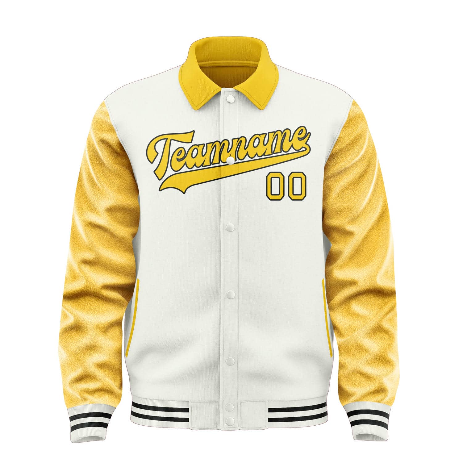 Custom White Gold Jacket