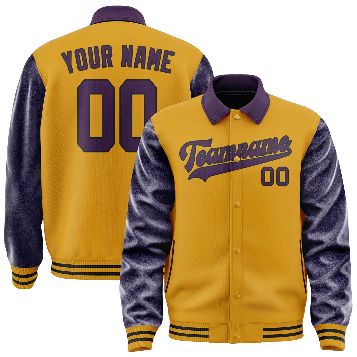 Custom Yellow Purple Jacket