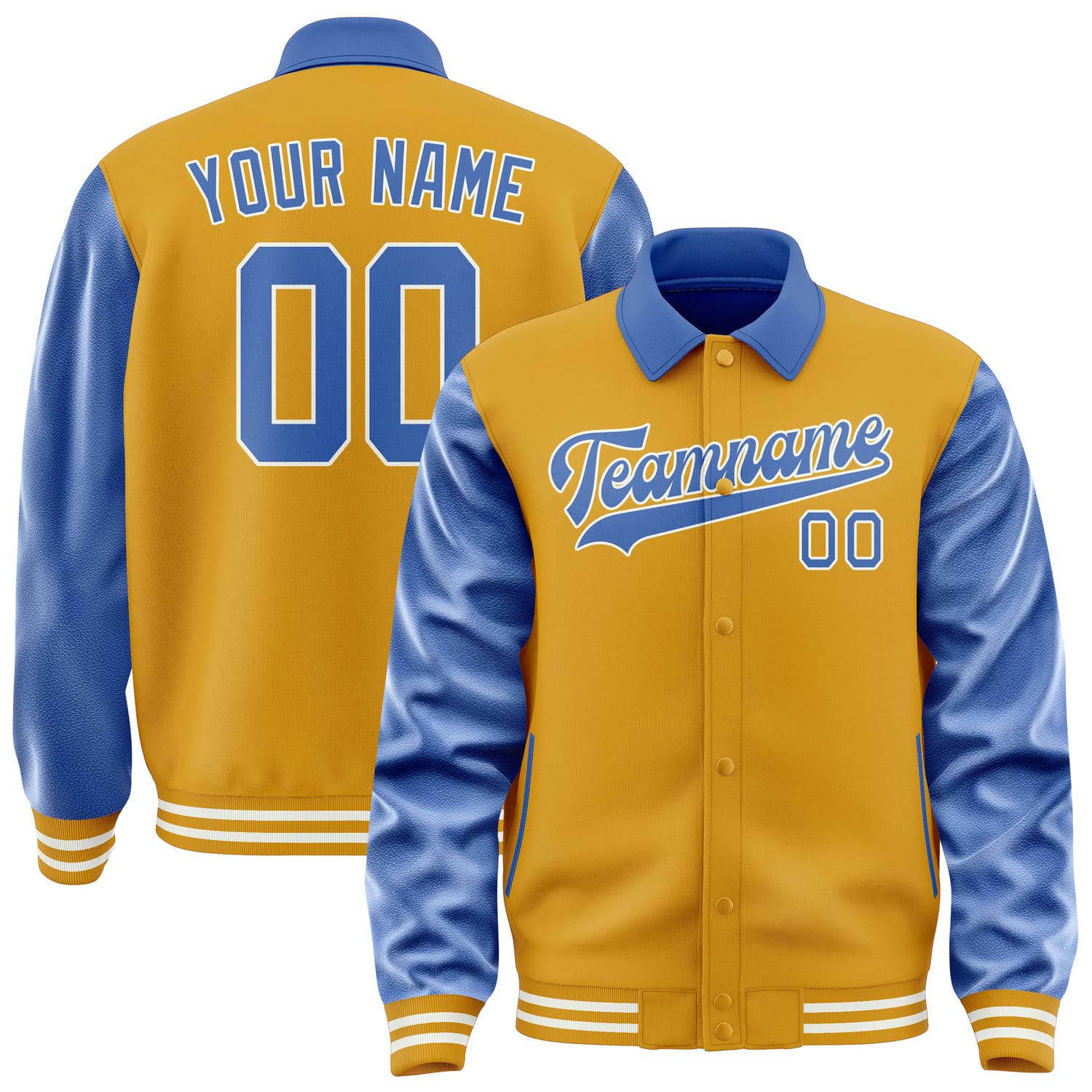 Custom Yellow Sky Blue Jacket