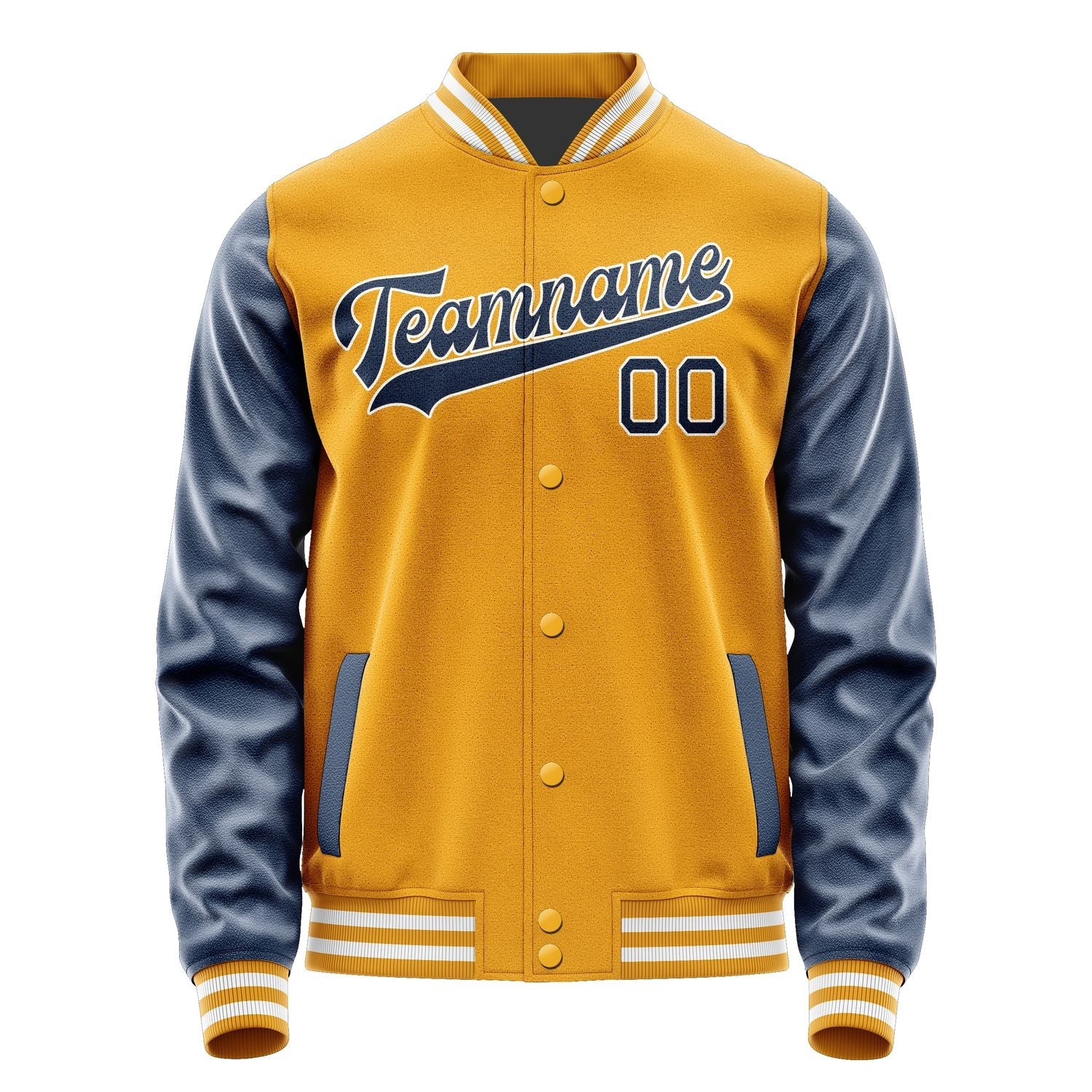 Custom Yellow Blue Jacket JA1919101918B31810