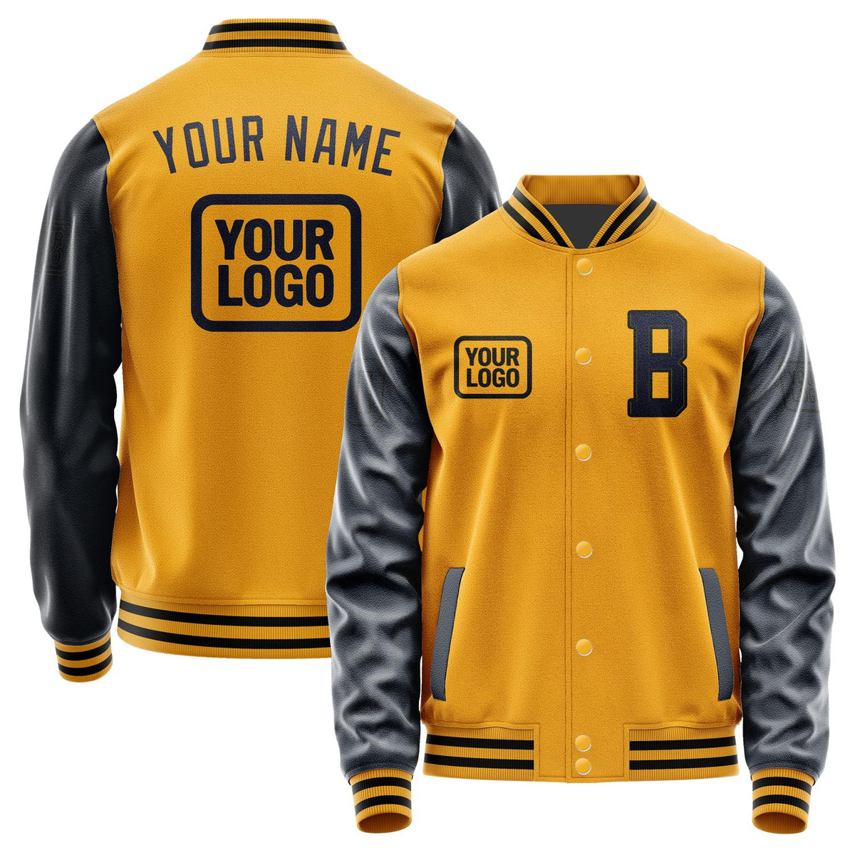 Custom Yellow Navy Jacket JA191911191717111117