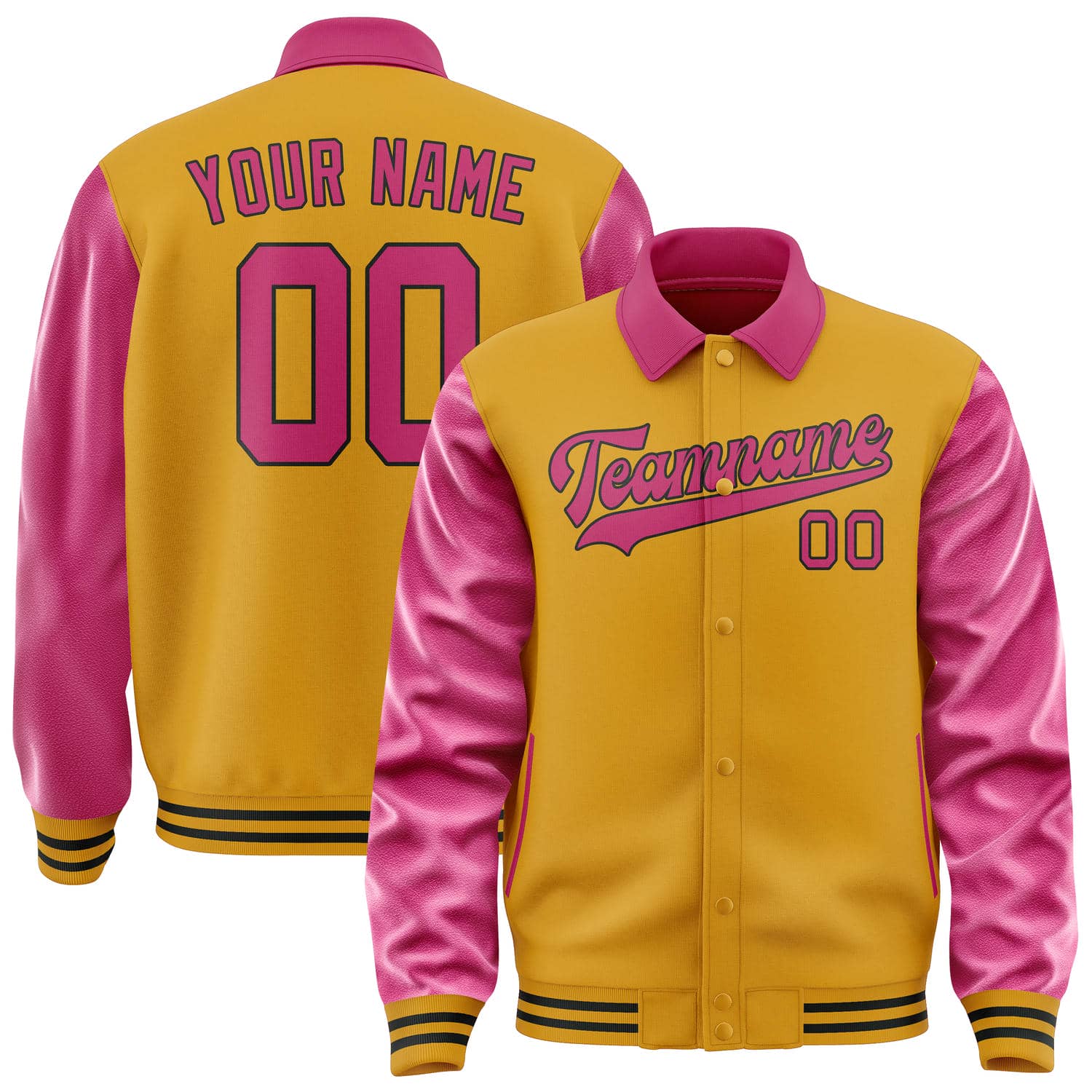 Custom Yellow Pink Jacket