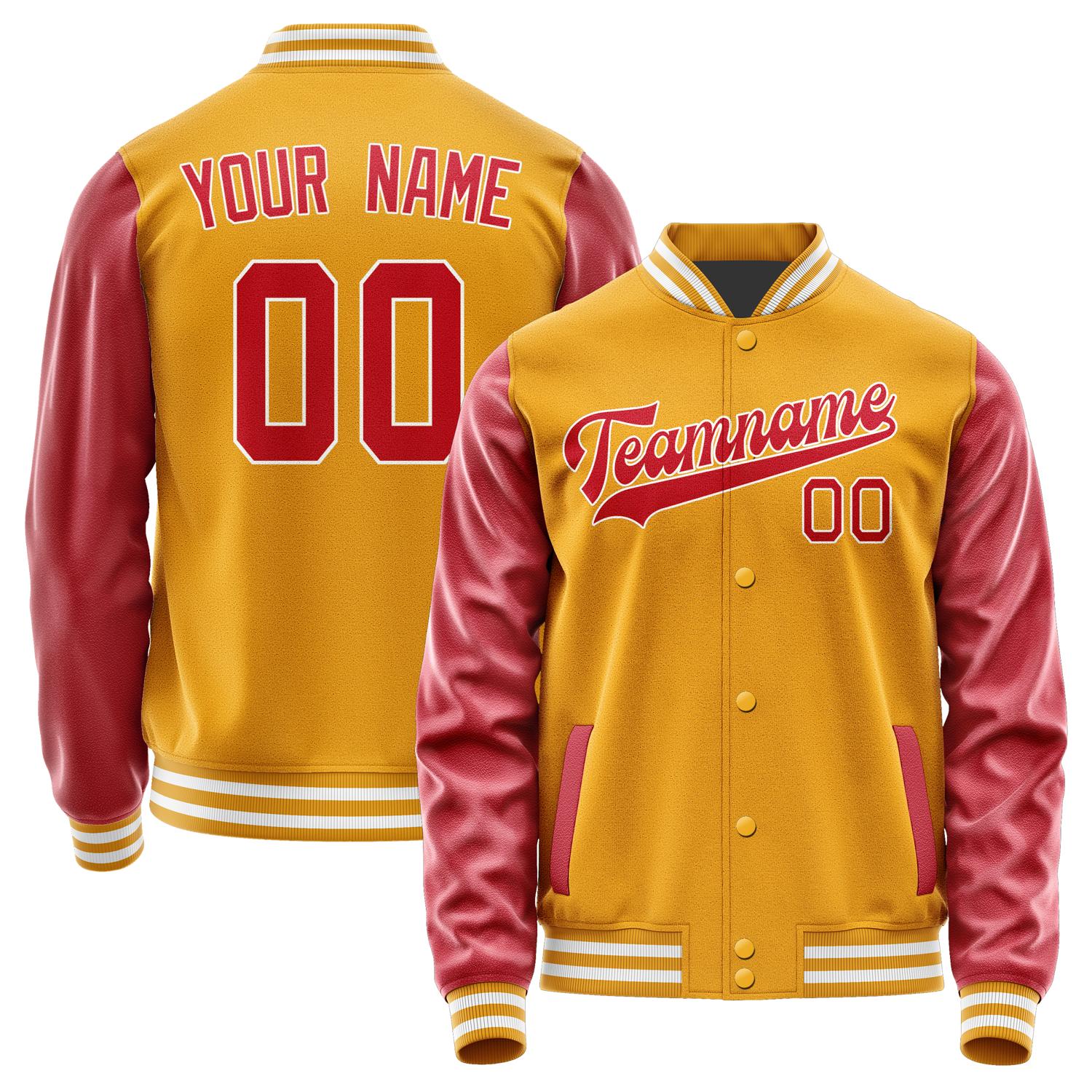 Custom Yellow Red Jacket JA1919141918B31814
