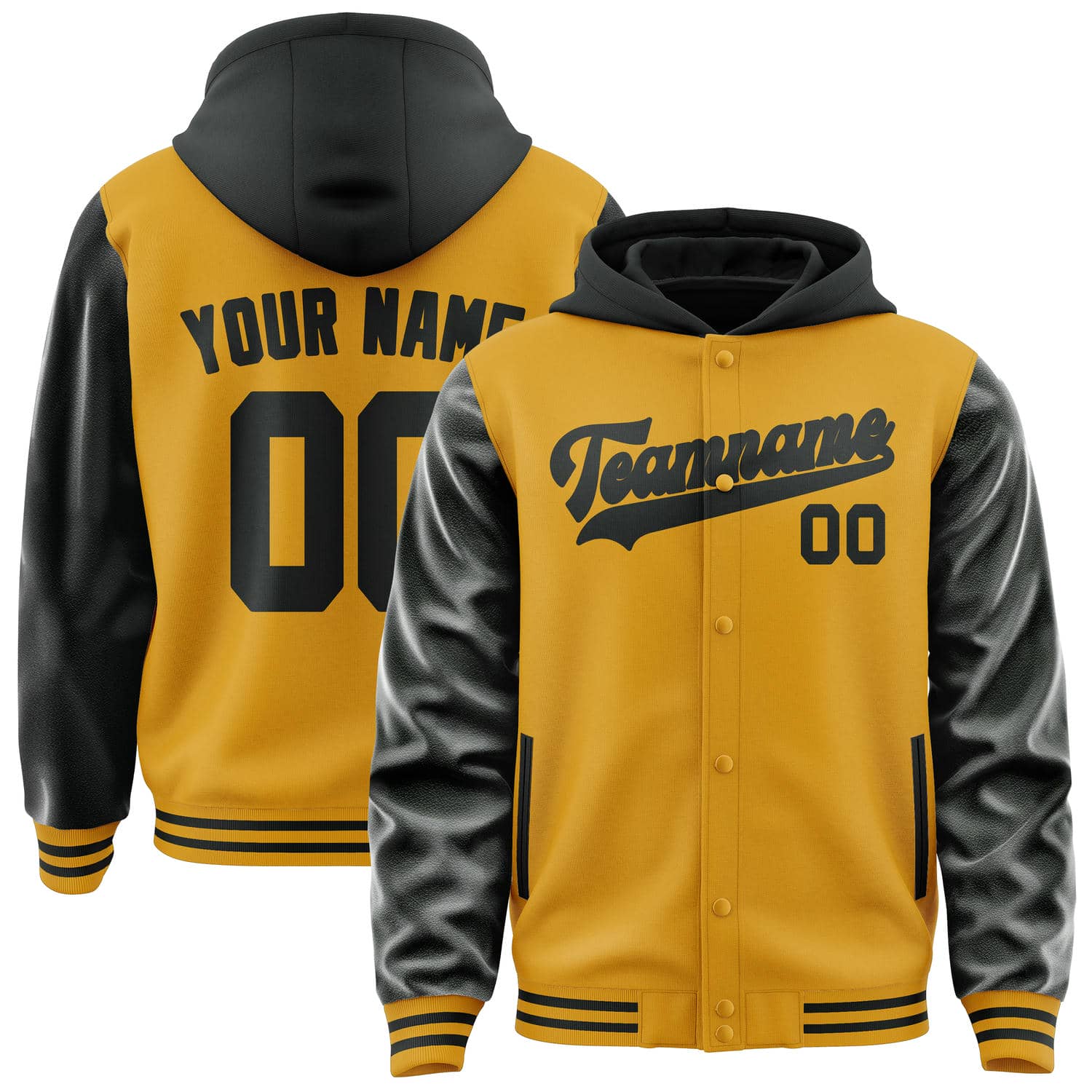 Custom Yellow Black Jacket