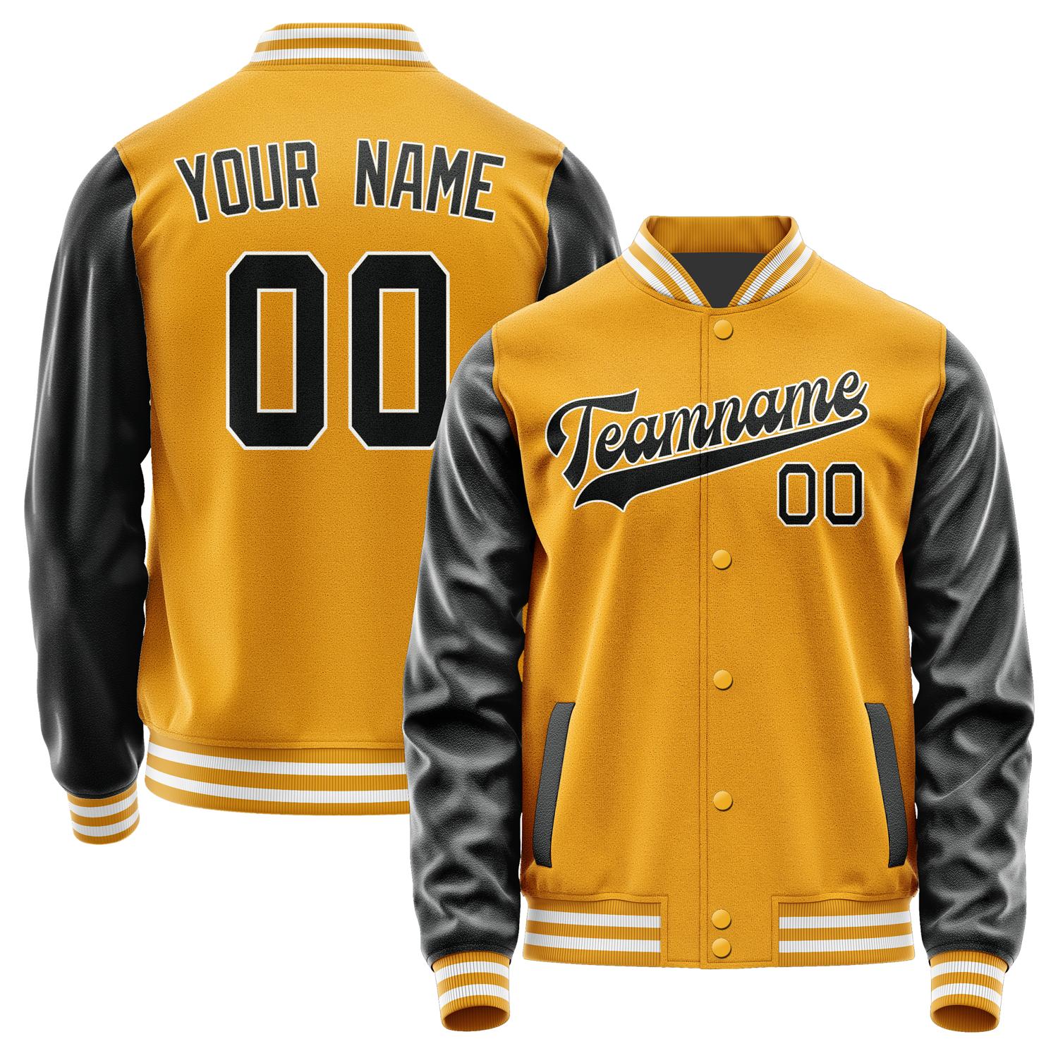 Custom Yellow Black Jacket JA1919171918B31817