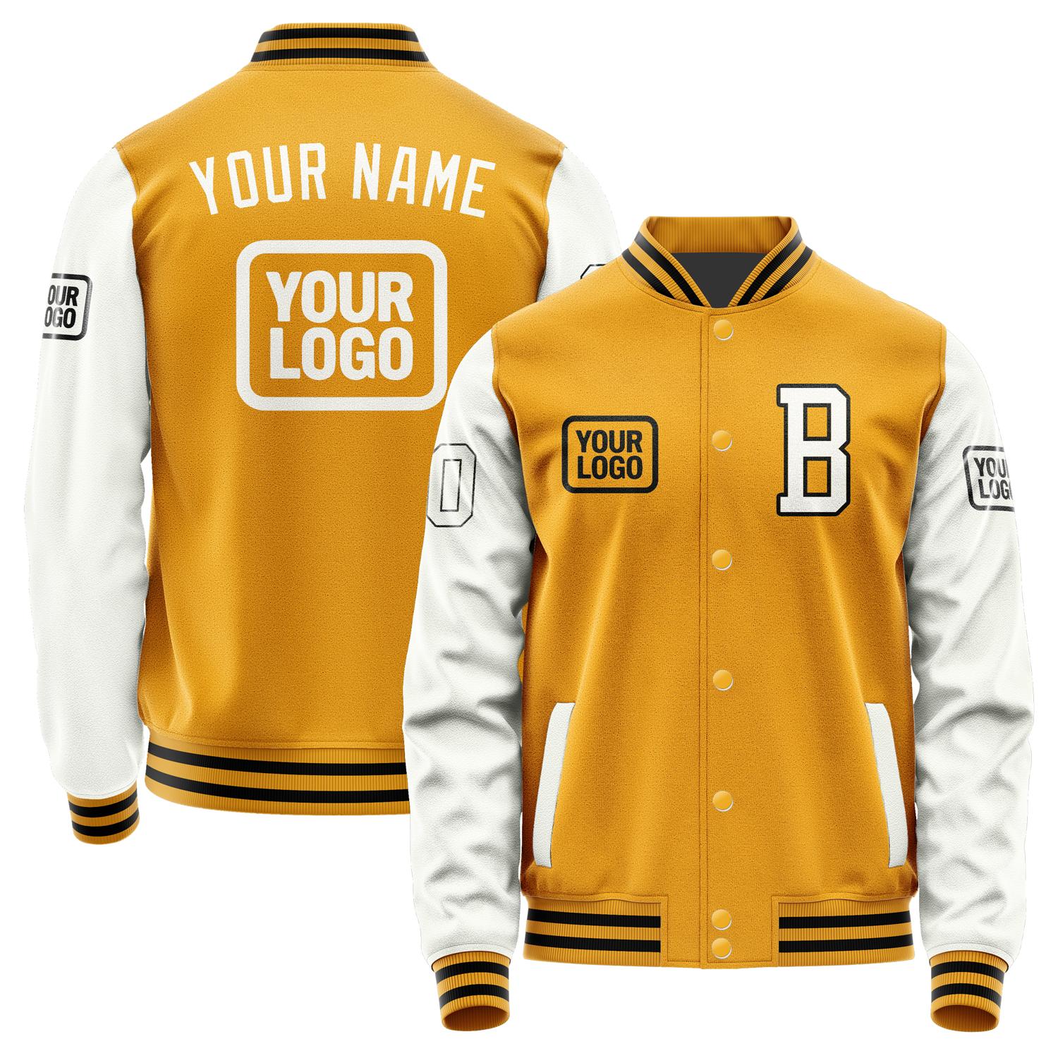 Custom Yellow White Jacket JA191918191717181817