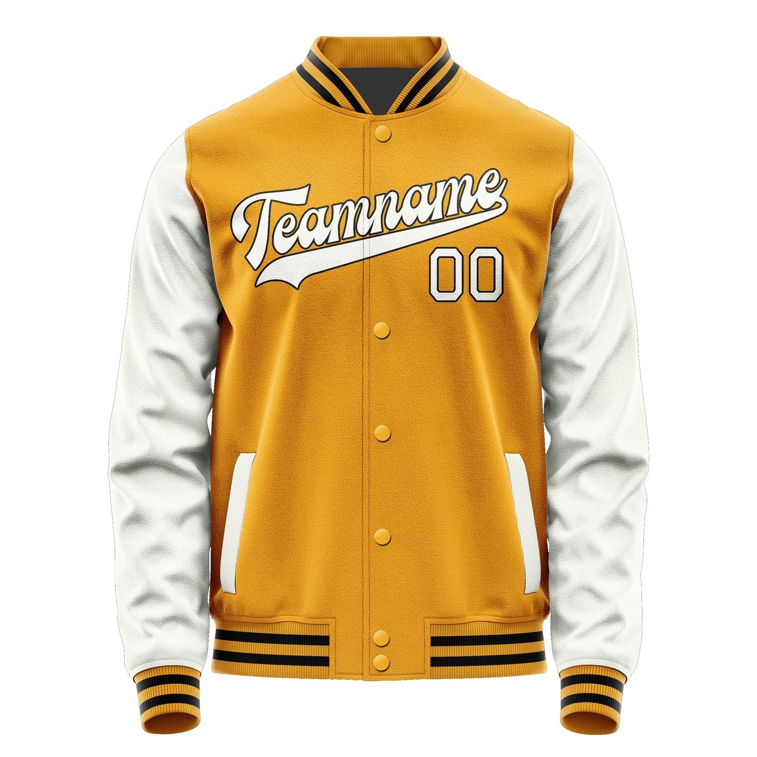 Custom Yellow White Jacket JA1919181917B31718