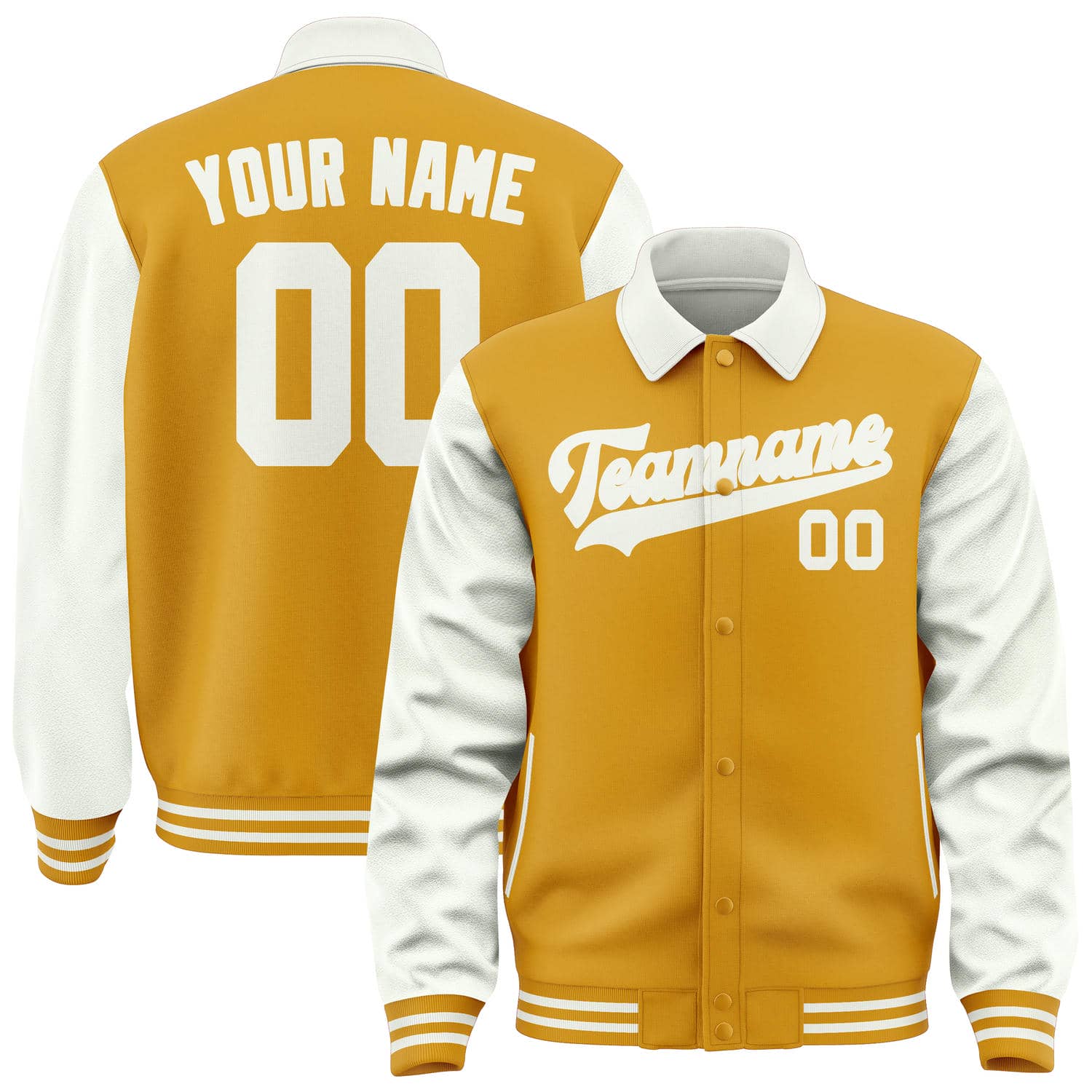 Custom Yellow White Jacket