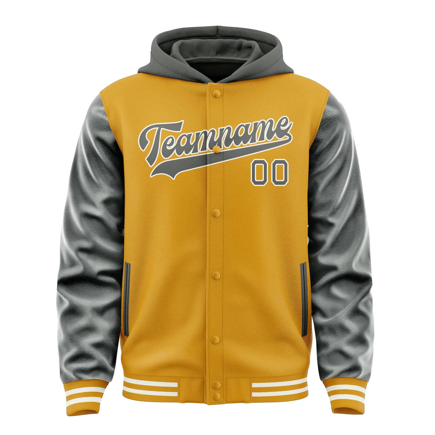 Custom Yellow Dark Grey Jacket