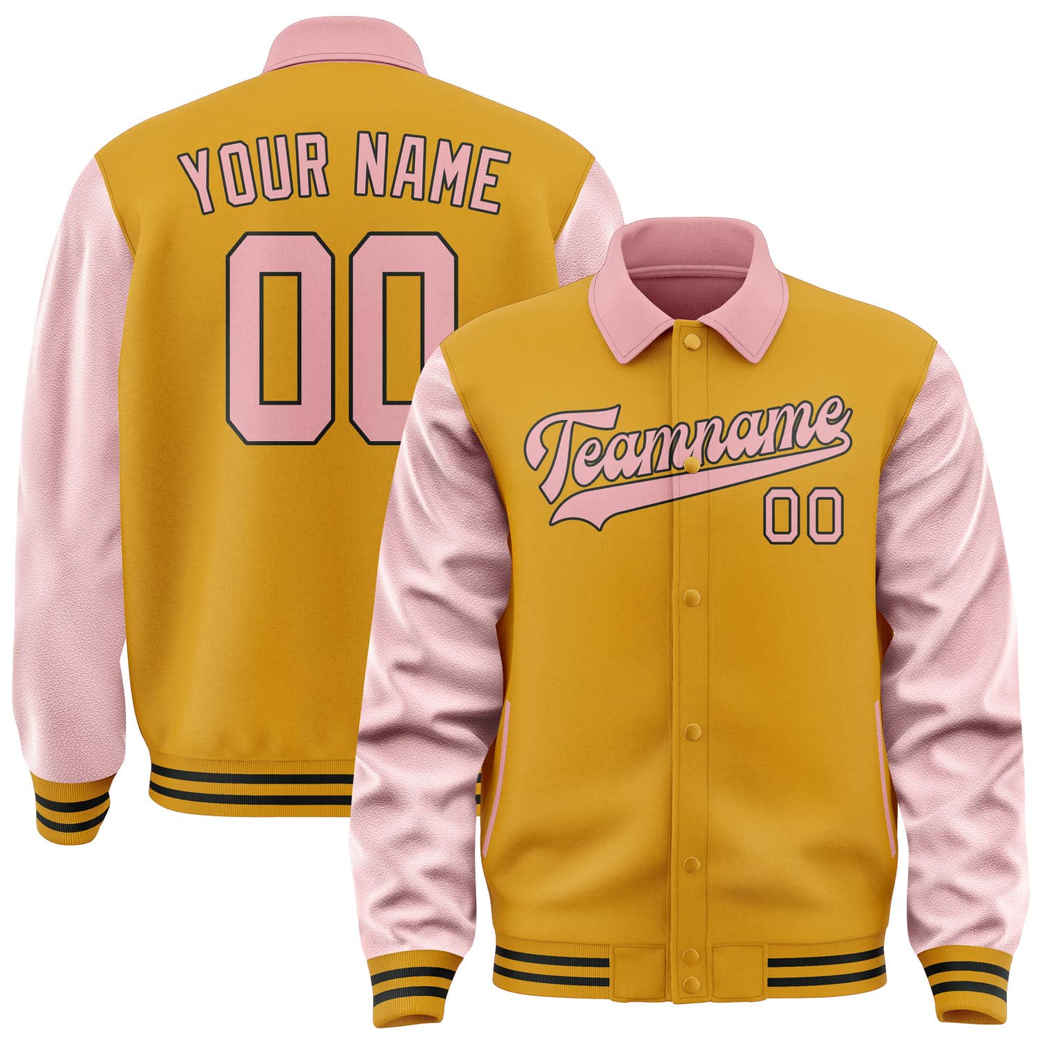 Custom Yellow Light Pink Jacket
