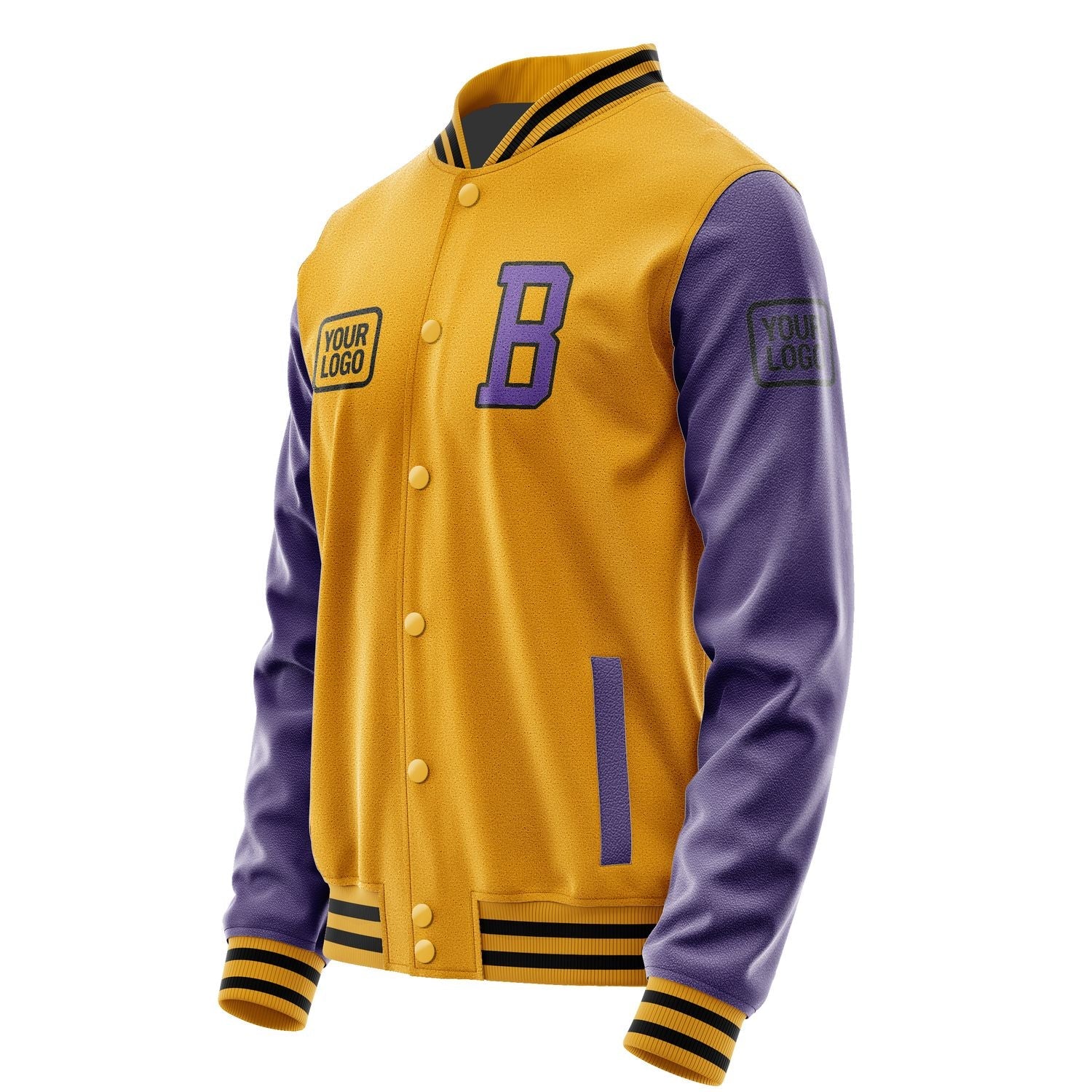 Custom Yellow Light Purple Jacket JA191923191717232317