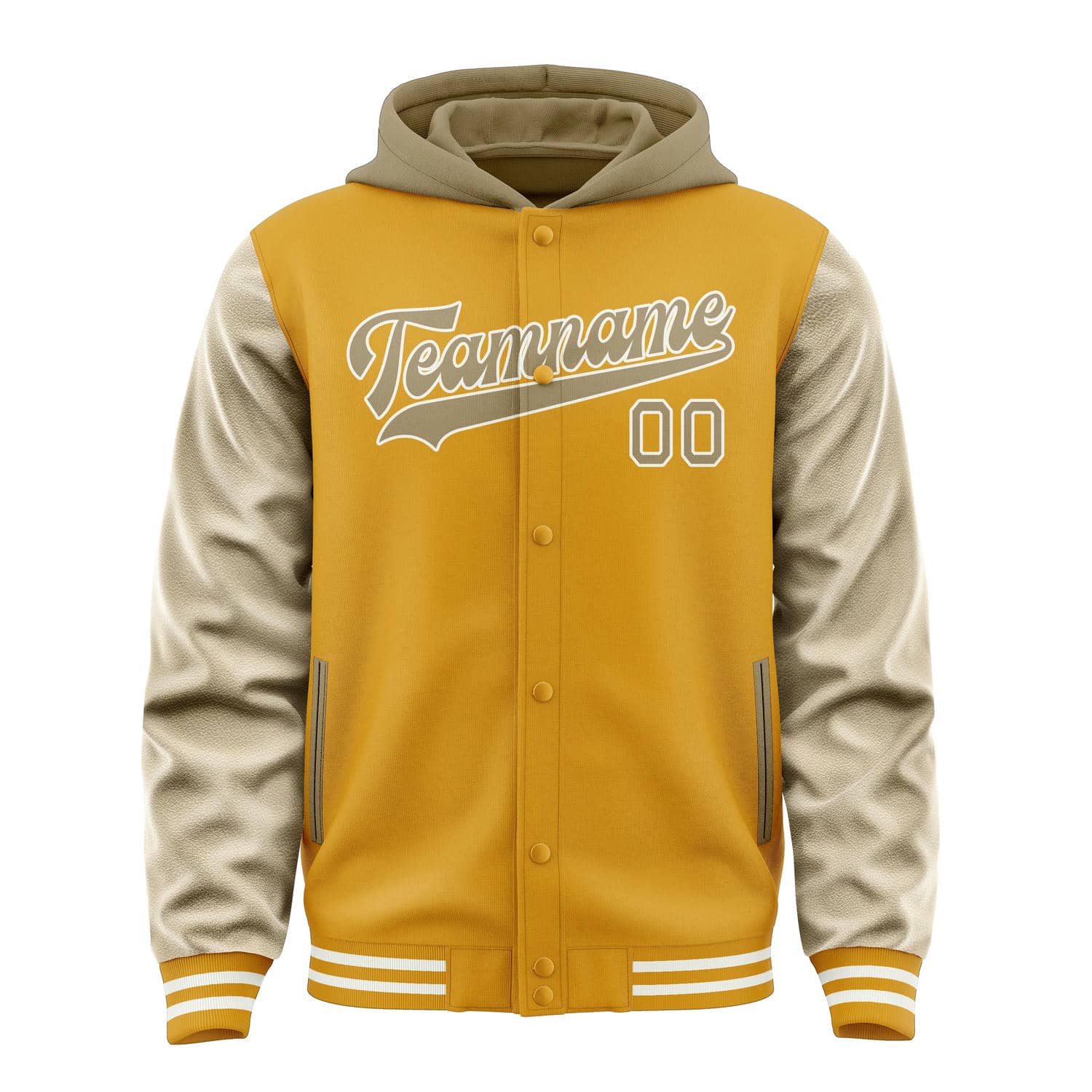 Custom Yellow Light Khaki Jacket