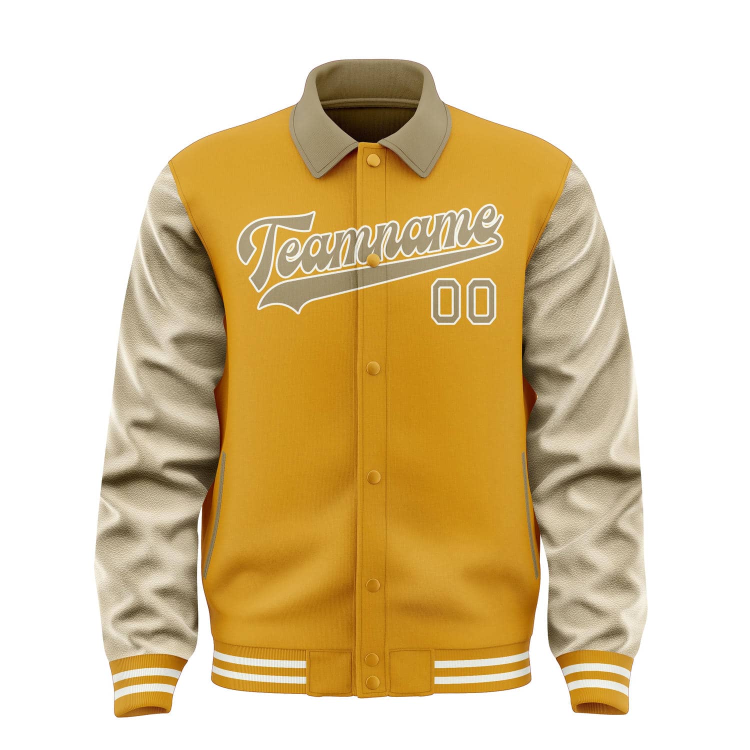 Custom Yellow Light Khaki Jacket