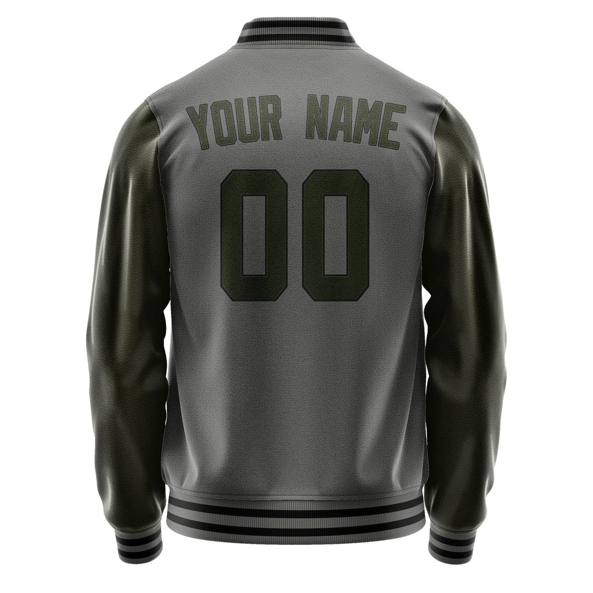 Custom Dark Grey Olive Jacket JA2020022017B31702