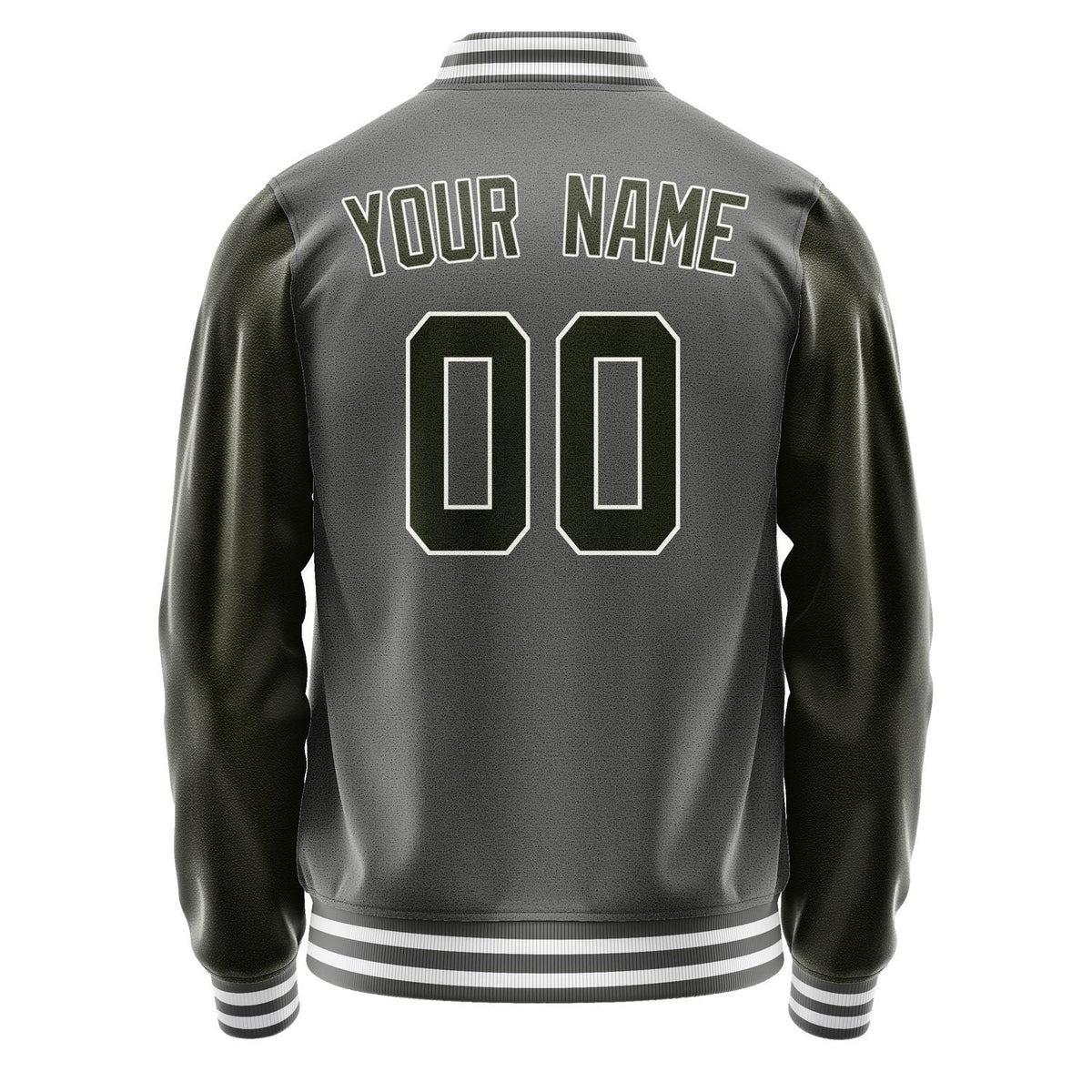 Custom Dark Grey Olive Jacket JA2020022018B31802