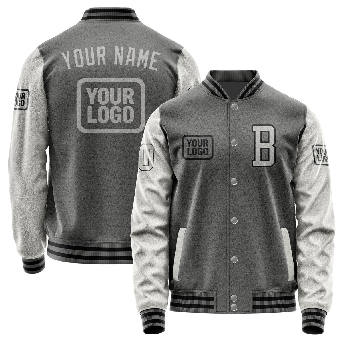 Custom Dark Grey Gray Jacket JA202004201717040417