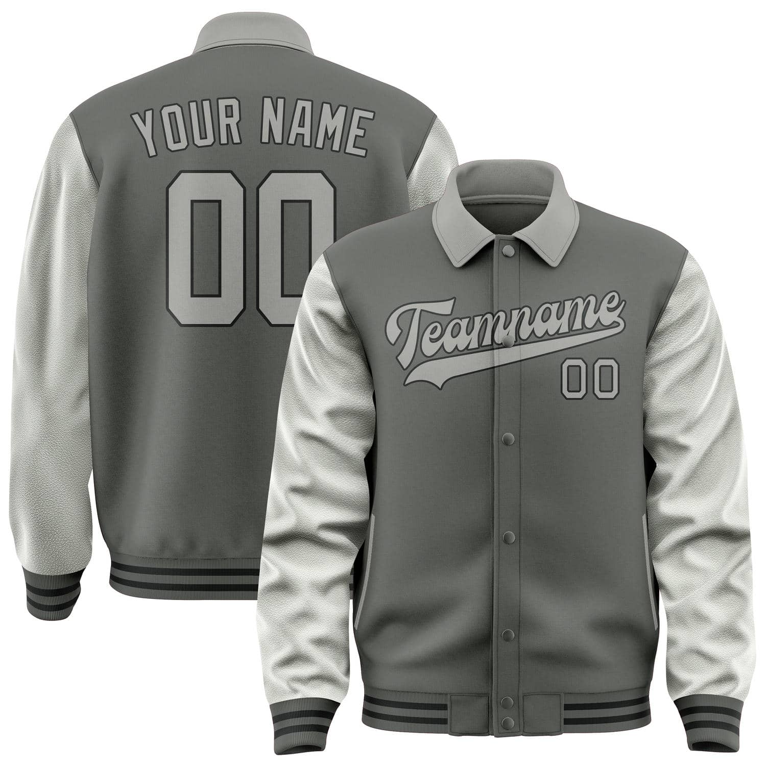 Custom Dark Grey Gray Jacket