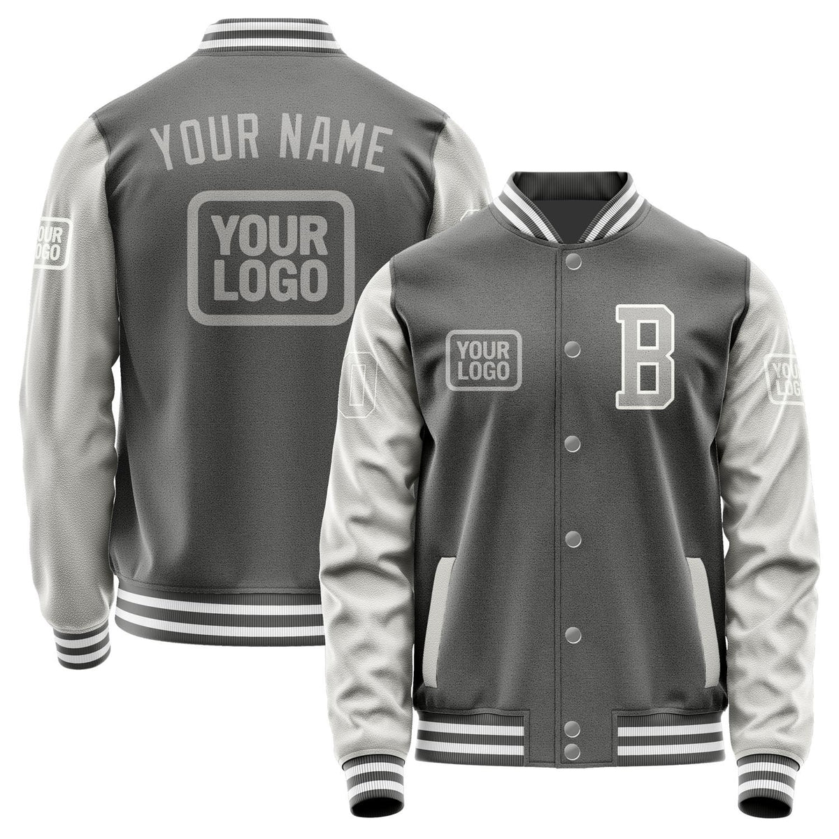 Custom Dark Grey Gray Jacket JA202004201818040418